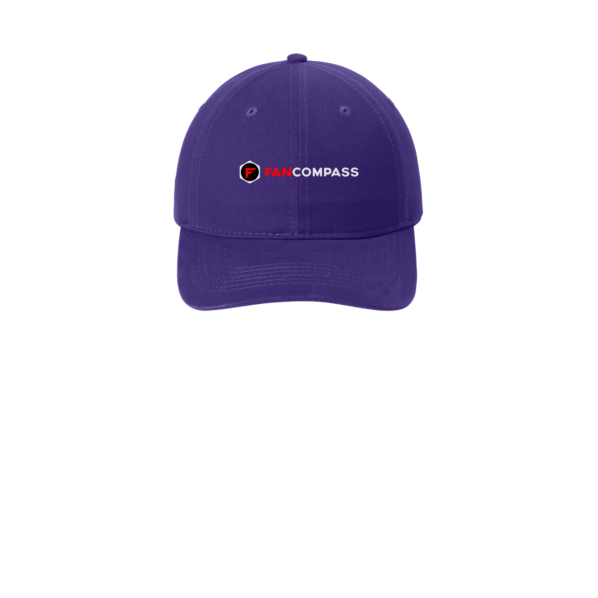 fancompass-low-profile-dad-cap-embroidery-capfront-CP77-purple-flat-front