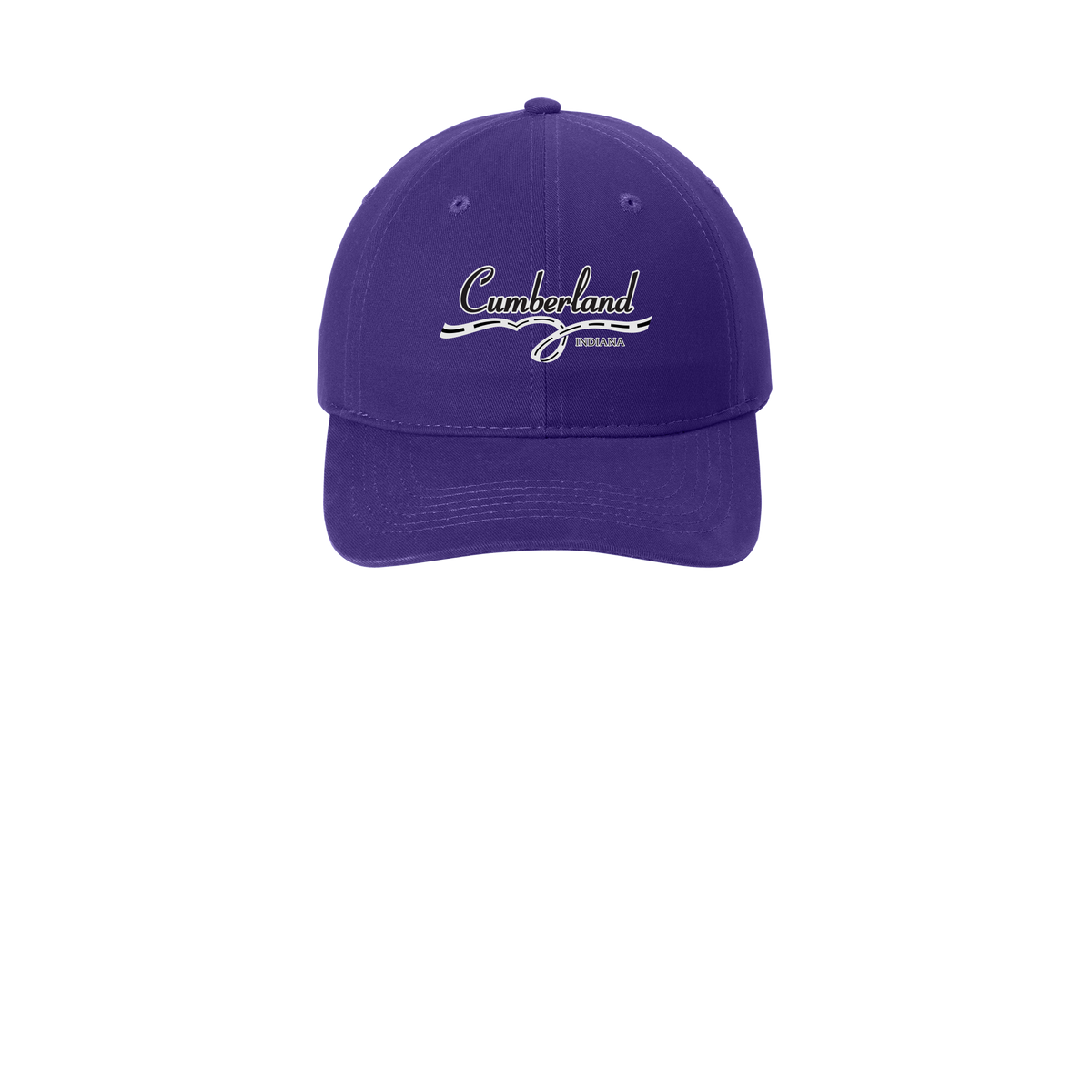 cumberland-low-profile-dad-cap-embroidery-capfront-CP77-purple-flat-front