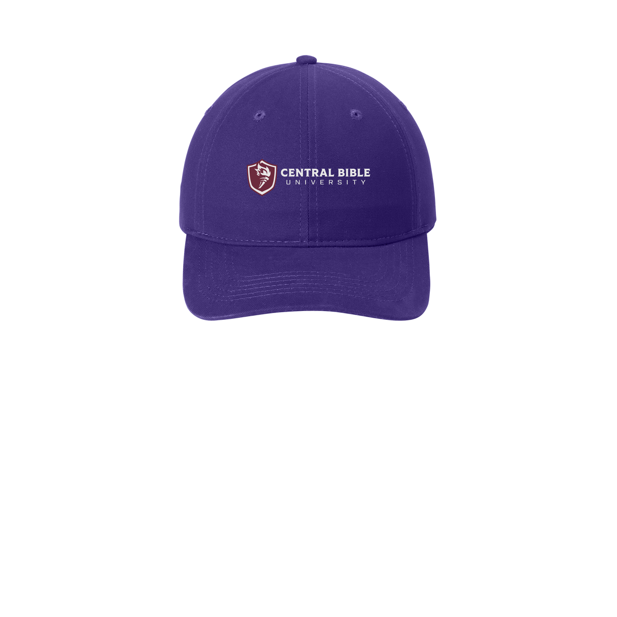 centralbible-low-profile-dad-cap-embroidery-capfront-CP77-purple-flat-front