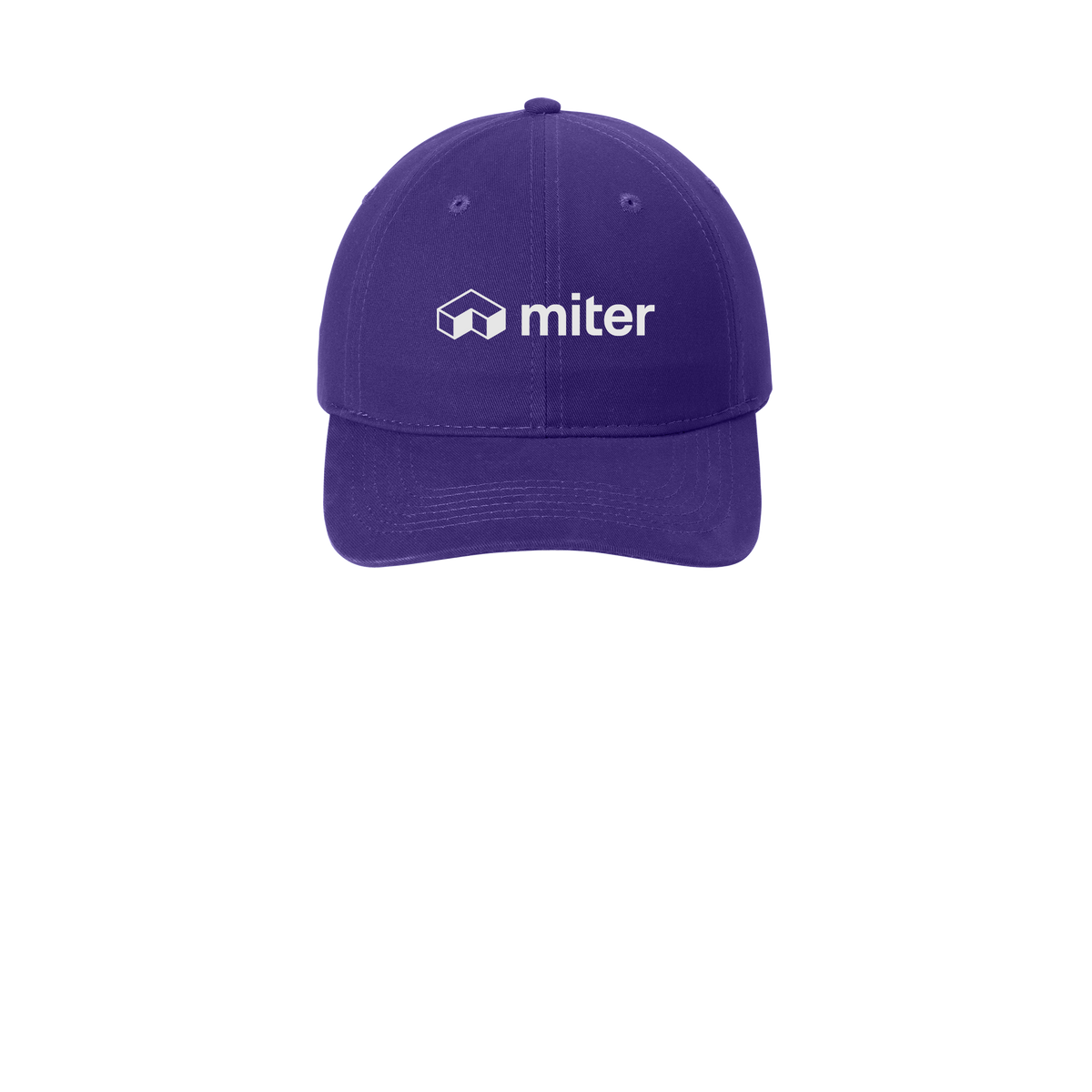 miter-low-profile-dad-cap-embroidery-capfront-CP77-purple-flat-front