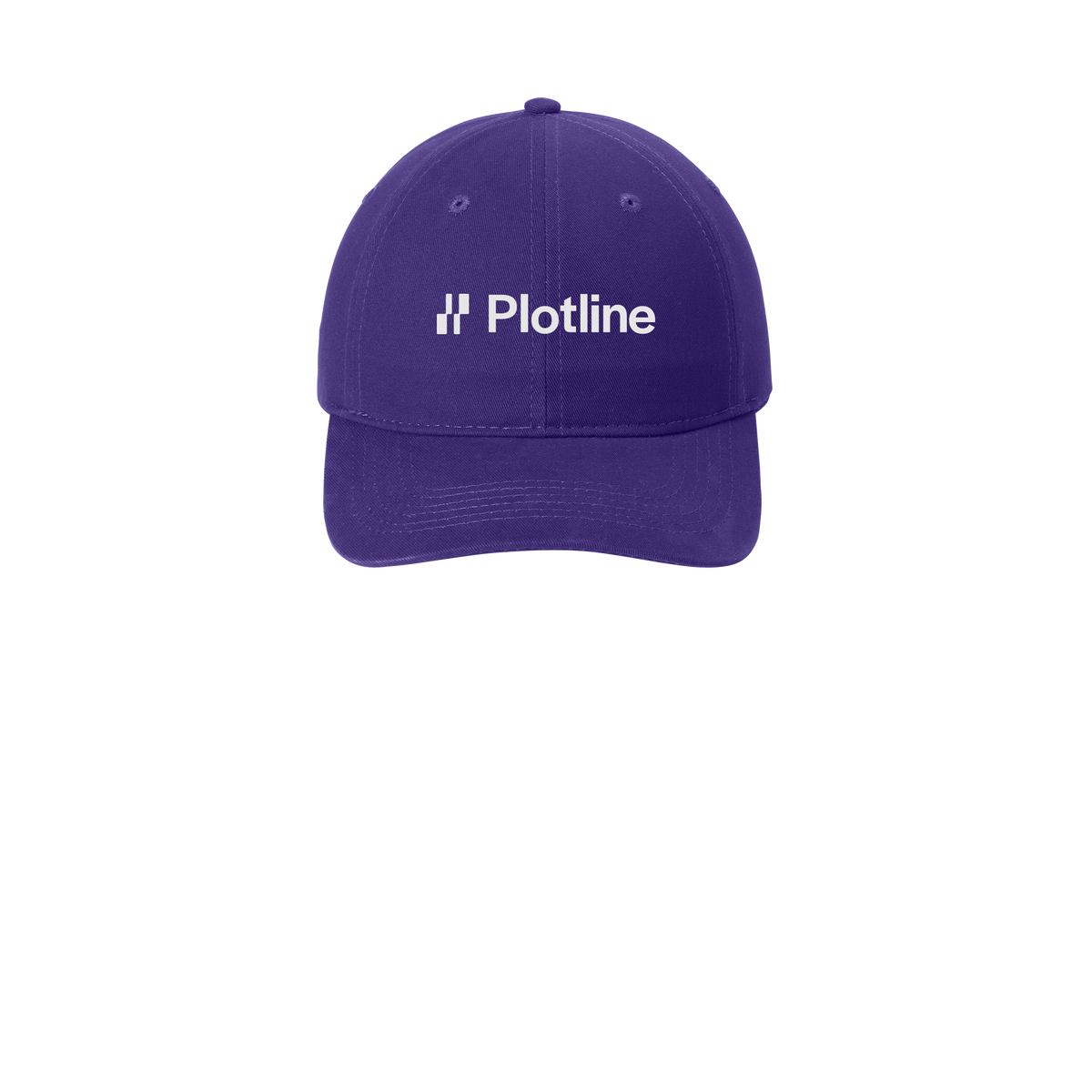 plotline-low-profile-dad-cap-embroidery-capfront-CP77-purple-flat-front