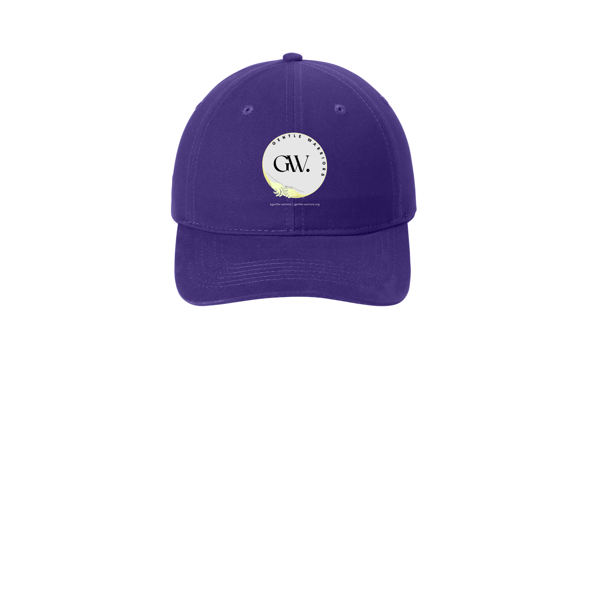 gentle-warriors-low-profile-dad-cap-embroidery-capfront-CP77-purple-flat-front