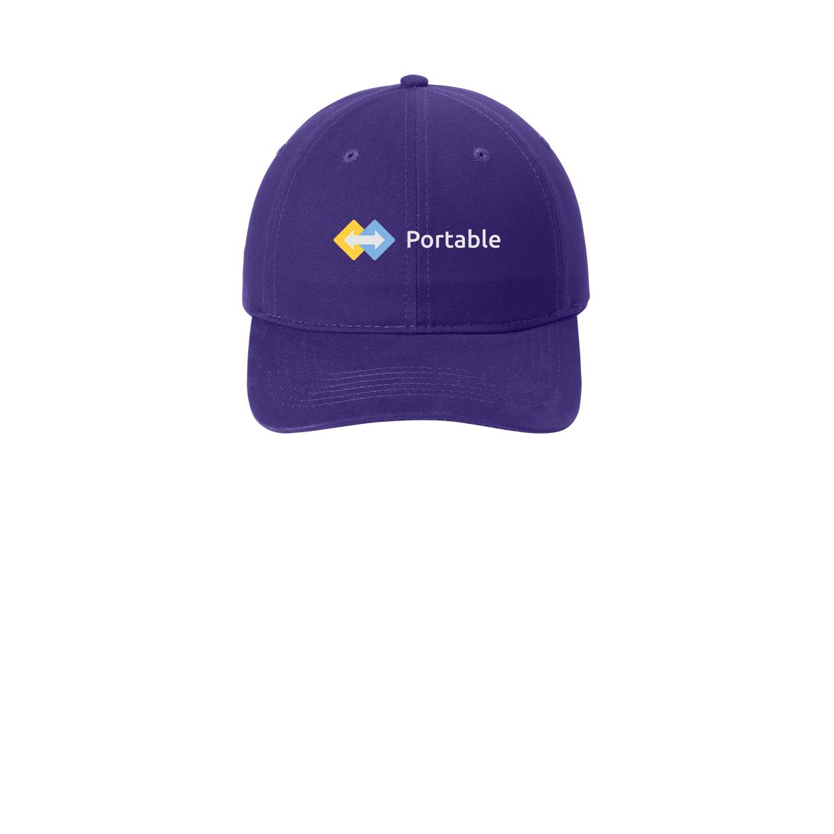 portable-low-profile-dad-cap-embroidery-capfront-CP77-purple-flat-front