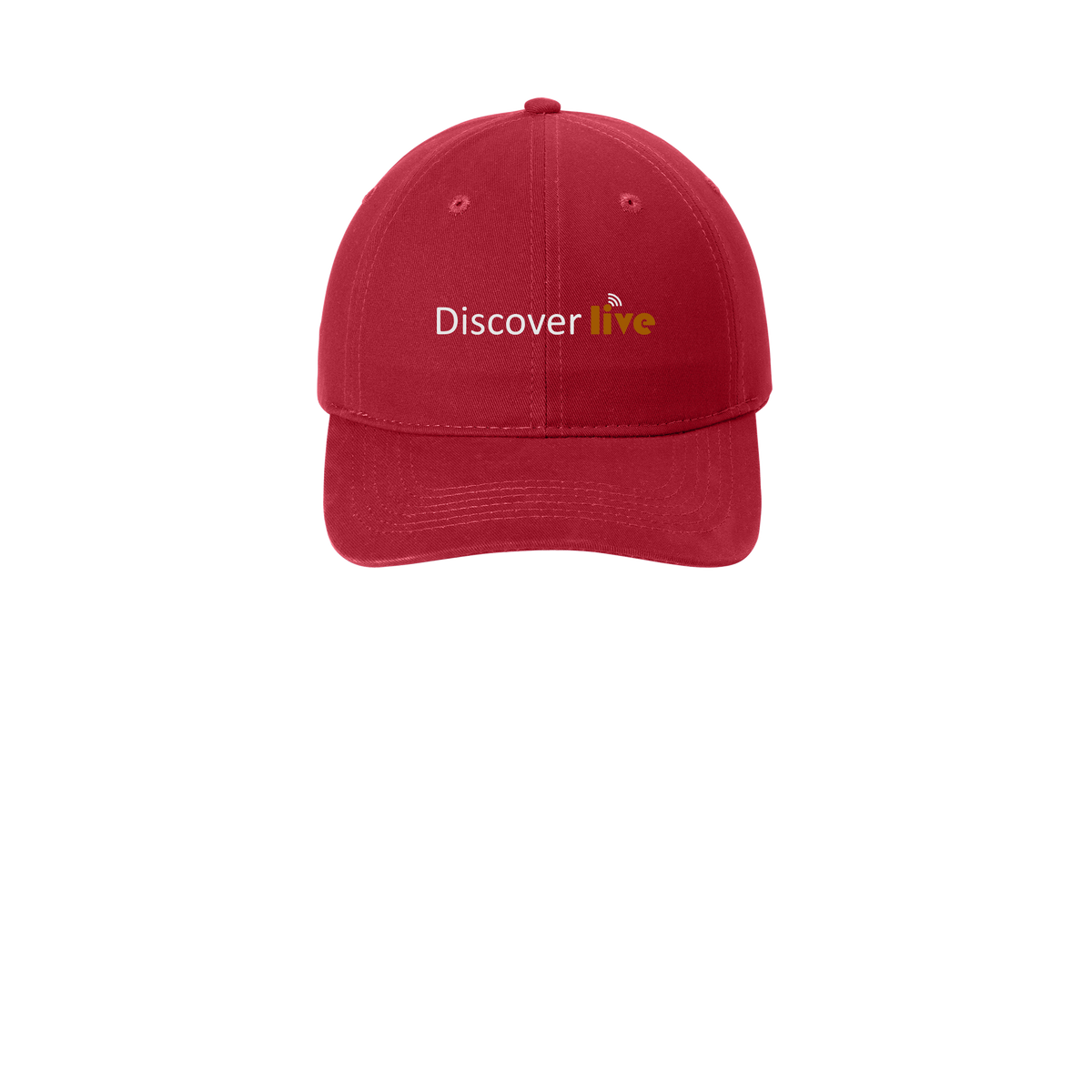 discover-low-profile-dad-cap-embroidery-capfront-CP77-red-flat-front
