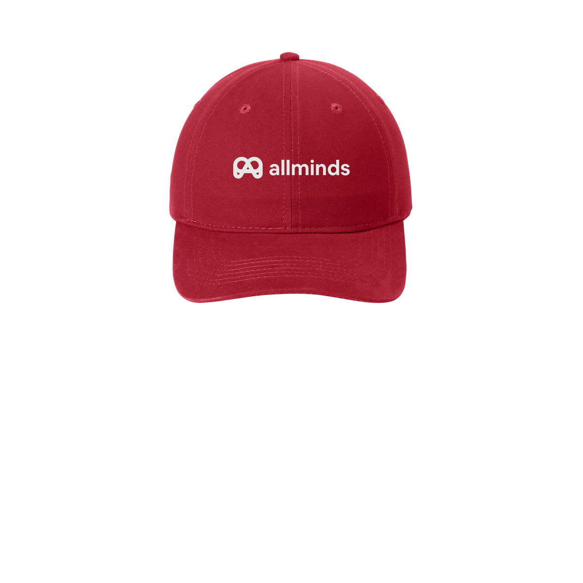 getallminds-low-profile-dad-cap-embroidery-capfront-CP77-red-flat-front