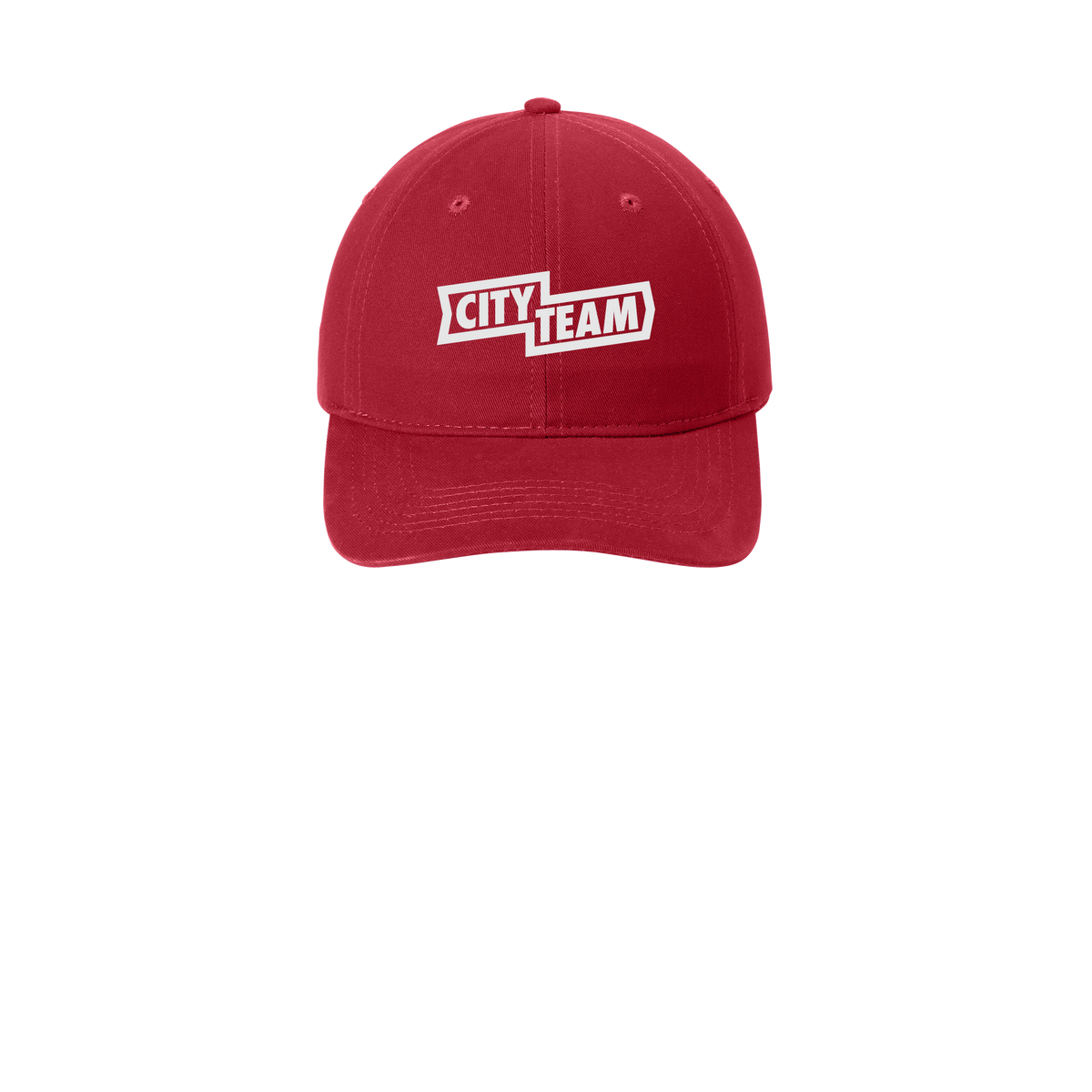 cityteam-low-profile-dad-cap-embroidery-capfront-CP77-red-flat-front