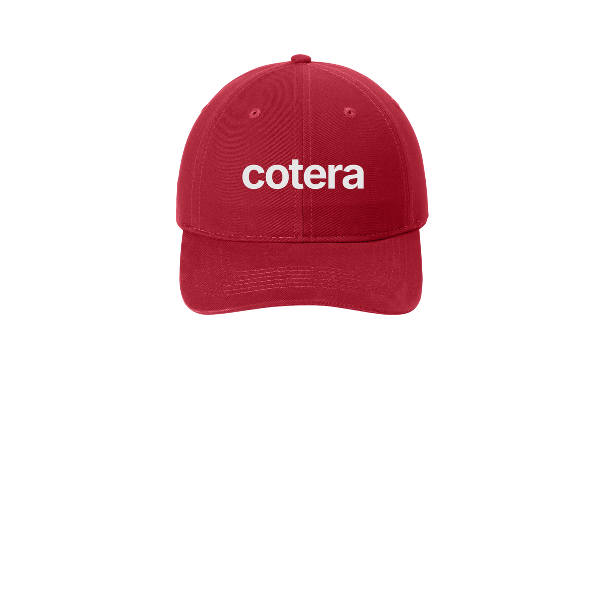 cotera-low-profile-dad-cap-embroidery-capfront-CP77-red-flat-front
