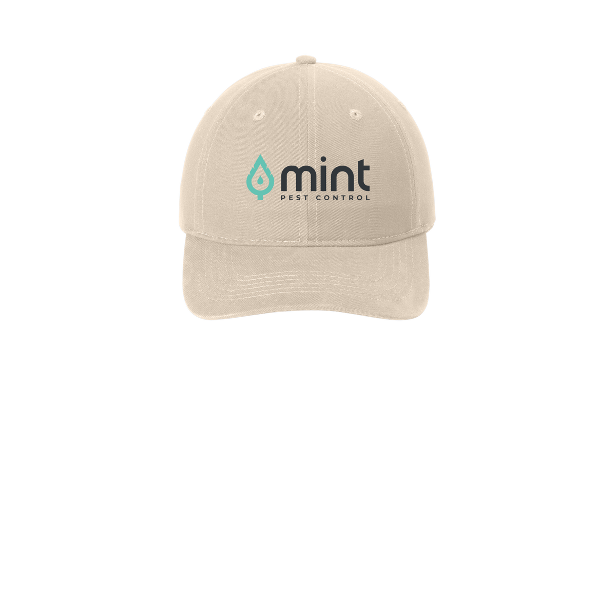 mintpest-low-profile-dad-cap-embroidery-capfront-CP77-stone-flat-front