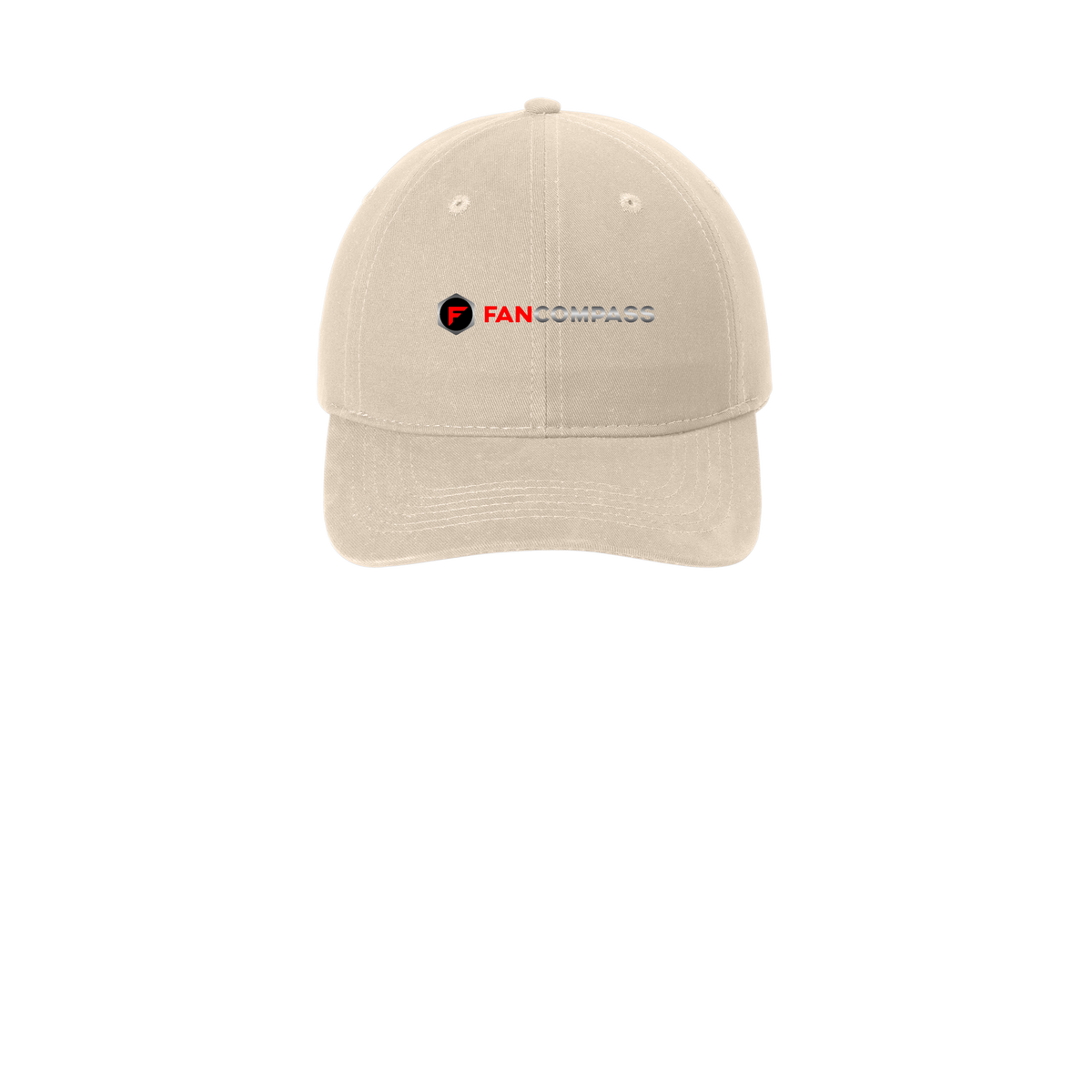 fancompass-low-profile-dad-cap-embroidery-capfront-CP77-stone-flat-front