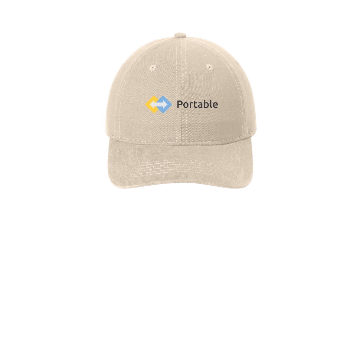 portable-low-profile-dad-cap-embroidery-capfront-CP77-stone-flat-front