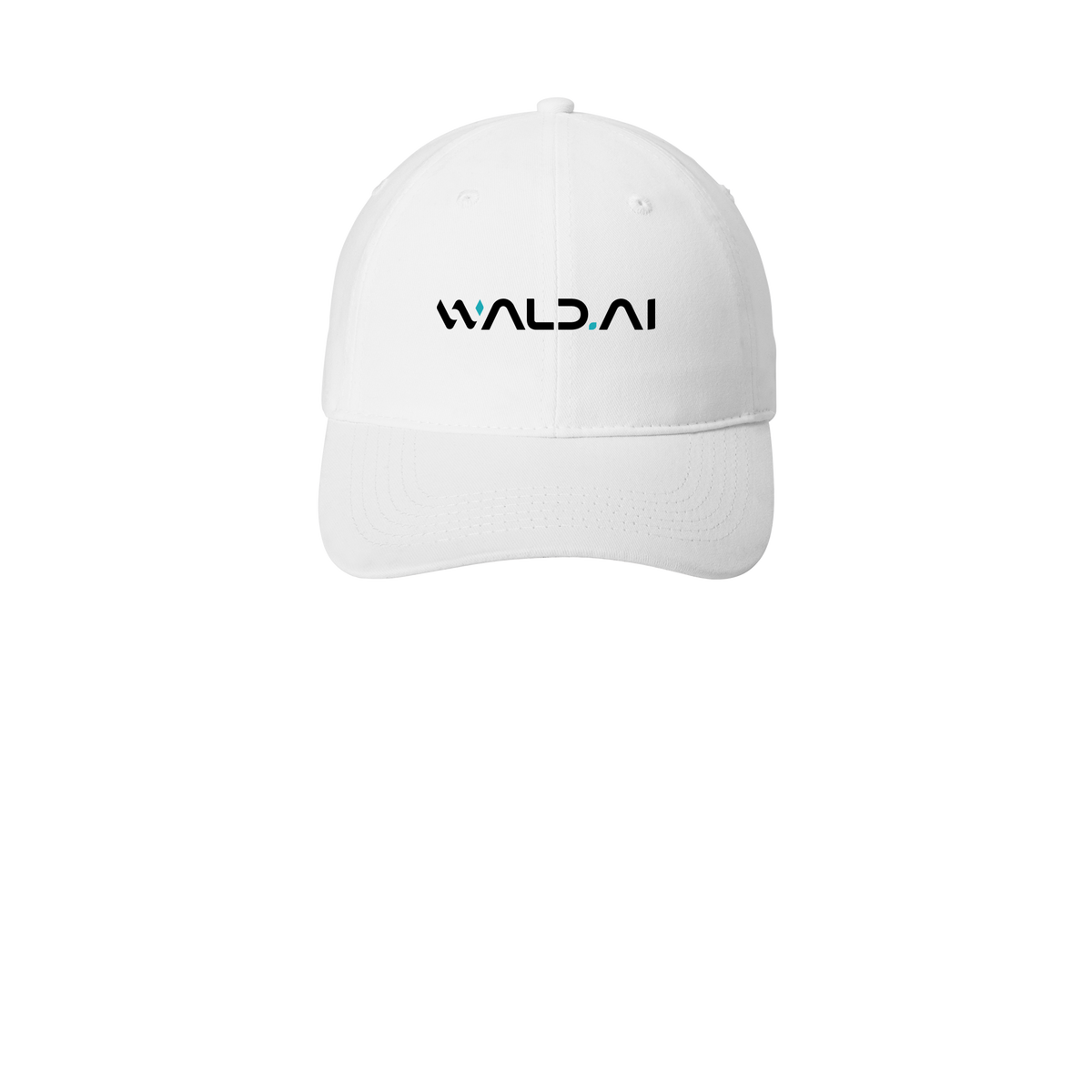 wald-low-profile-dad-cap-embroidery-capfront-CP77-white-flat-front