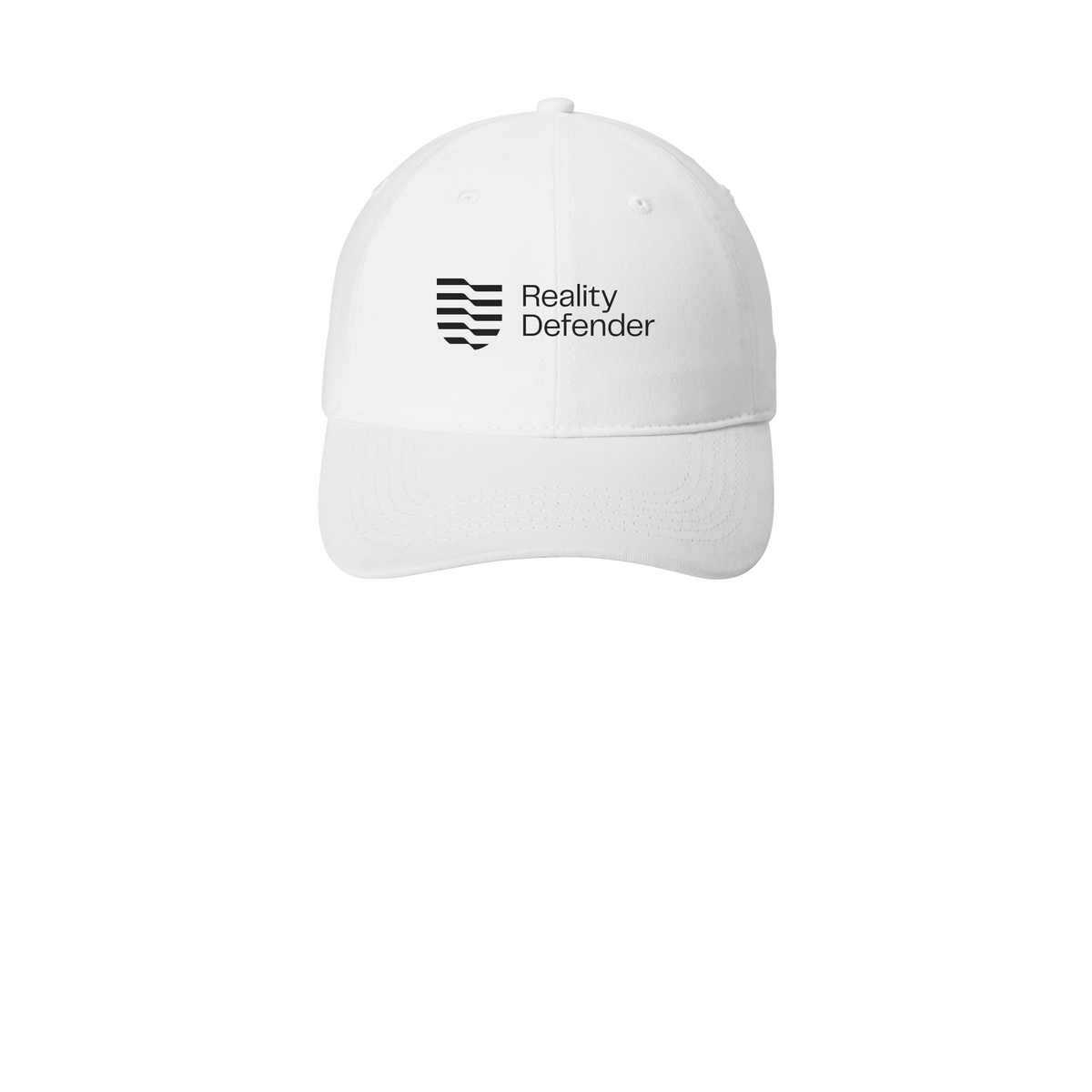realitydefender-low-profile-dad-cap-embroidery-capfront-CP77-white-flat-front