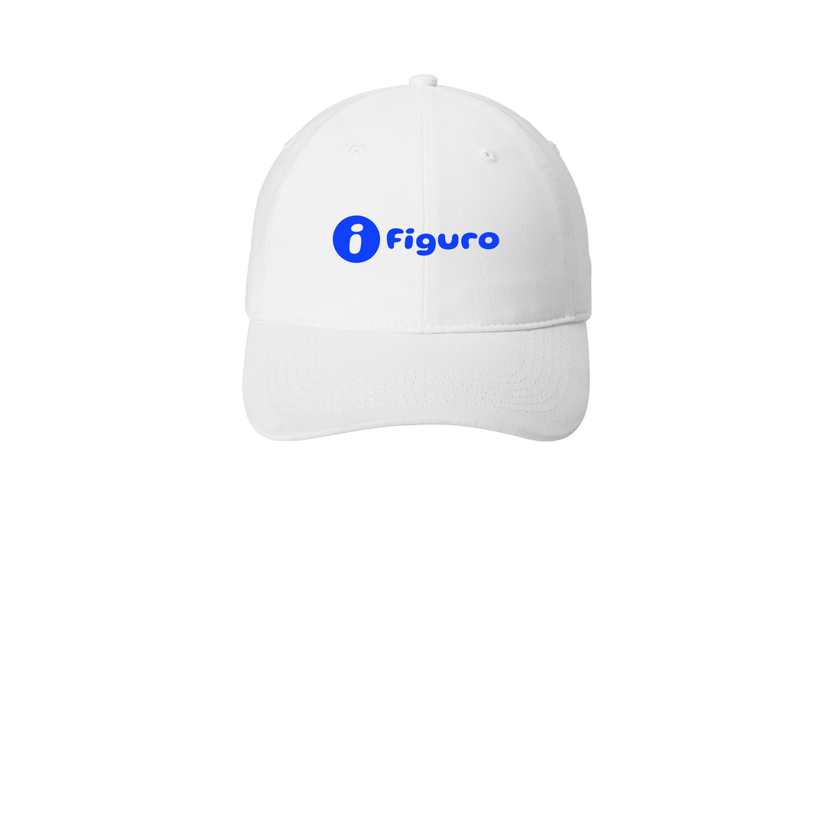 getfiguro-low-profile-dad-cap-embroidery-capfront-CP77-white-flat-front