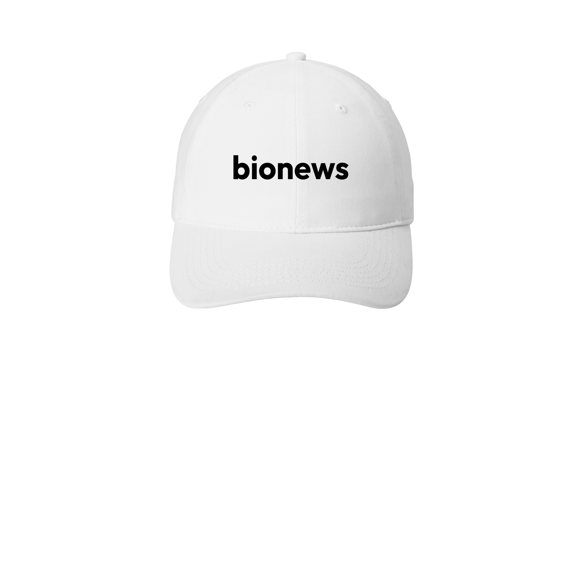 bionews-low-profile-dad-cap-embroidery-capfront-CP77-white-flat-front