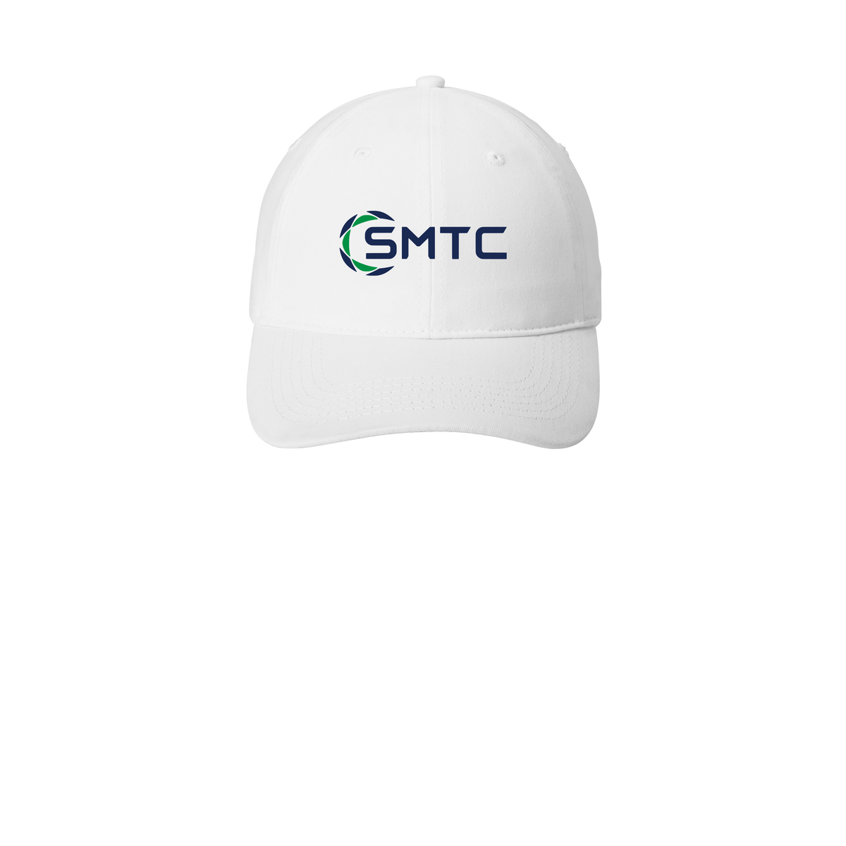 smtc-low-profile-dad-cap-embroidery-capfront-CP77-white-flat-front