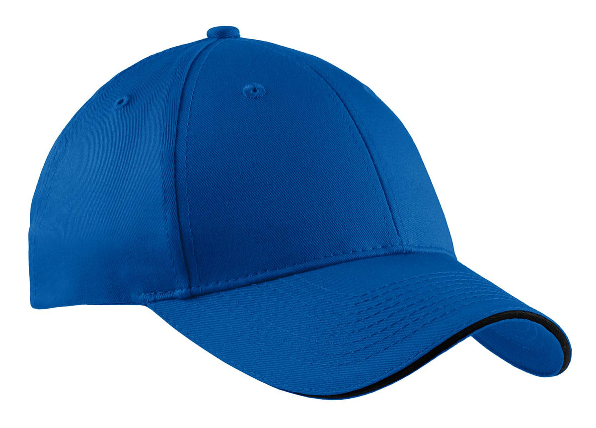 Port Authority® Cotton Twill Sandwich Bill Cap.  CP85