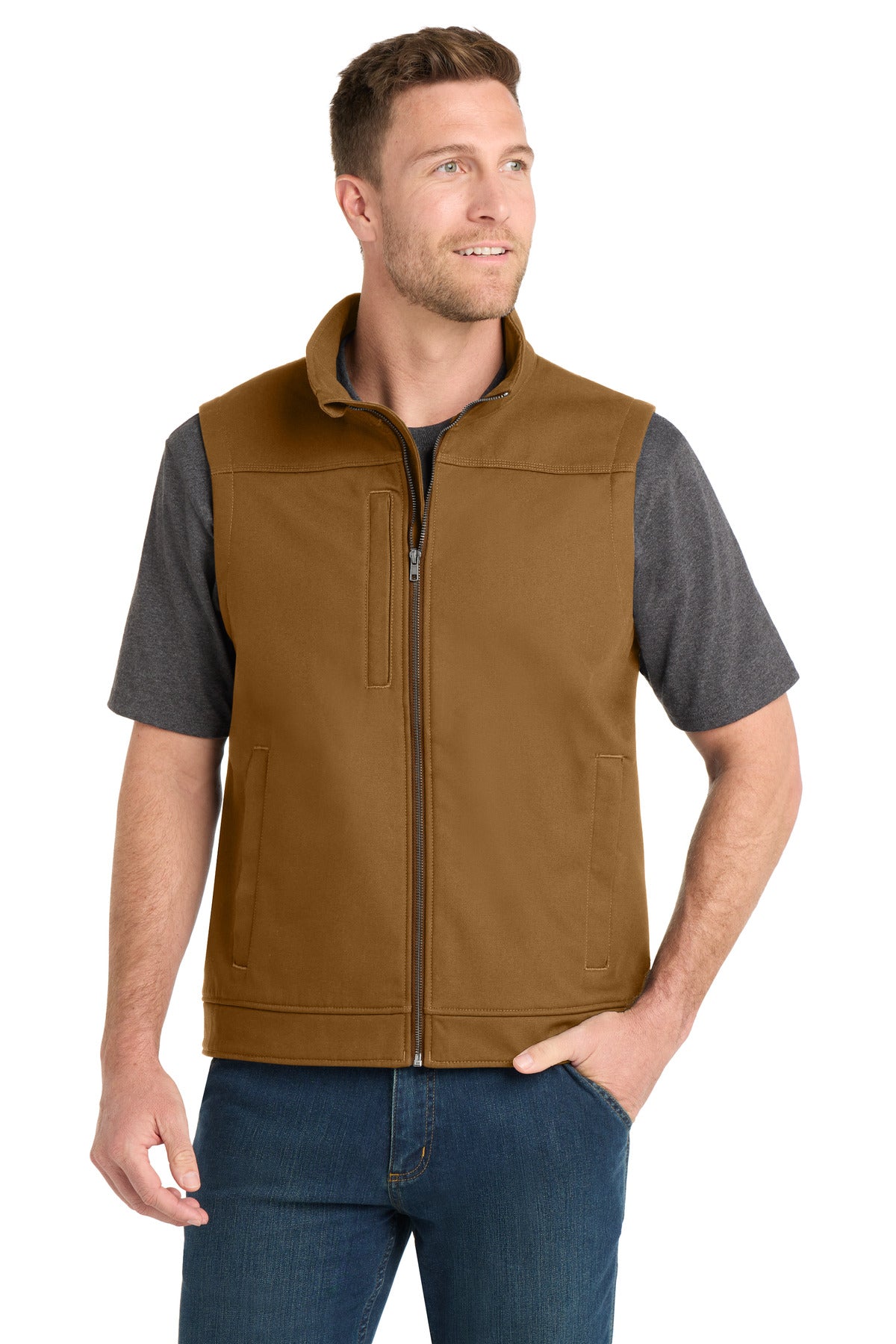 CornerStone® Duck Bonded Soft Shell Vest CSV60