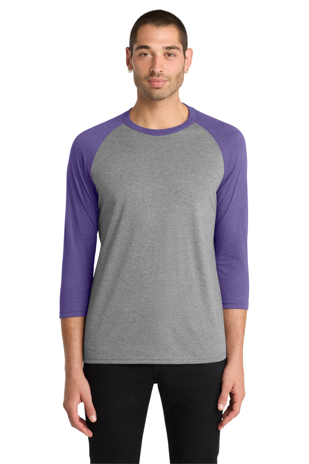 District ® Perfect Tri® 3/4-Sleeve Raglan. DM136