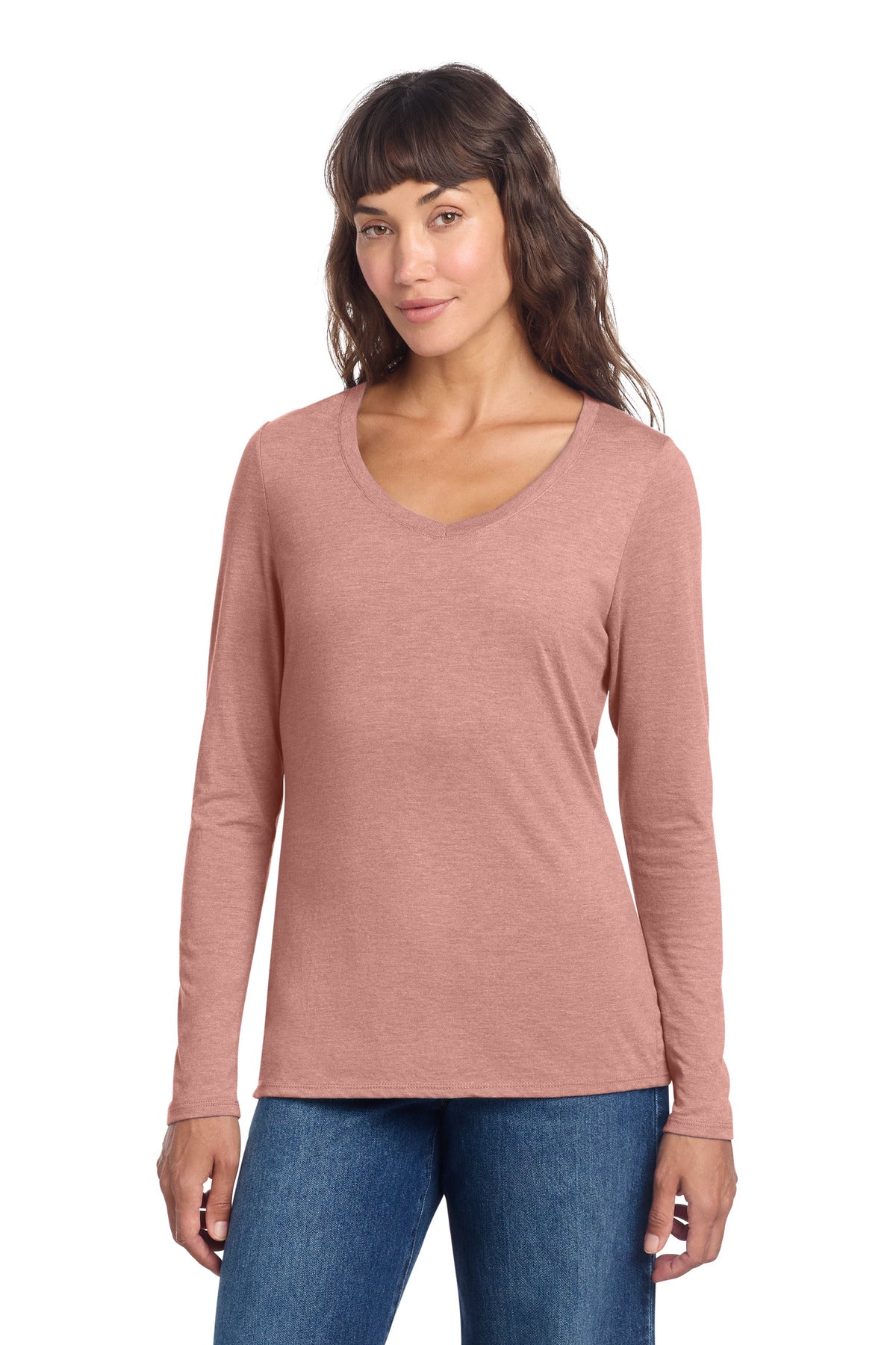 District® Women's Perfect Tri® Long Sleeve V-Neck Tee DT135