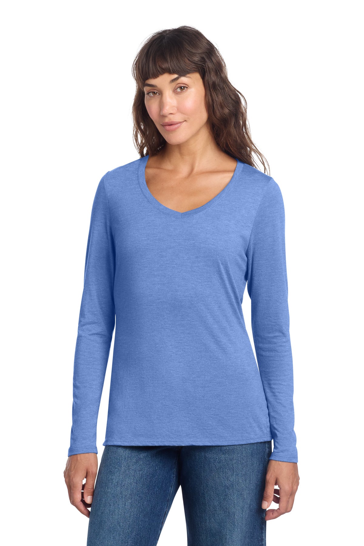 District® Women's Perfect Tri® Long Sleeve V-Neck Tee DT135