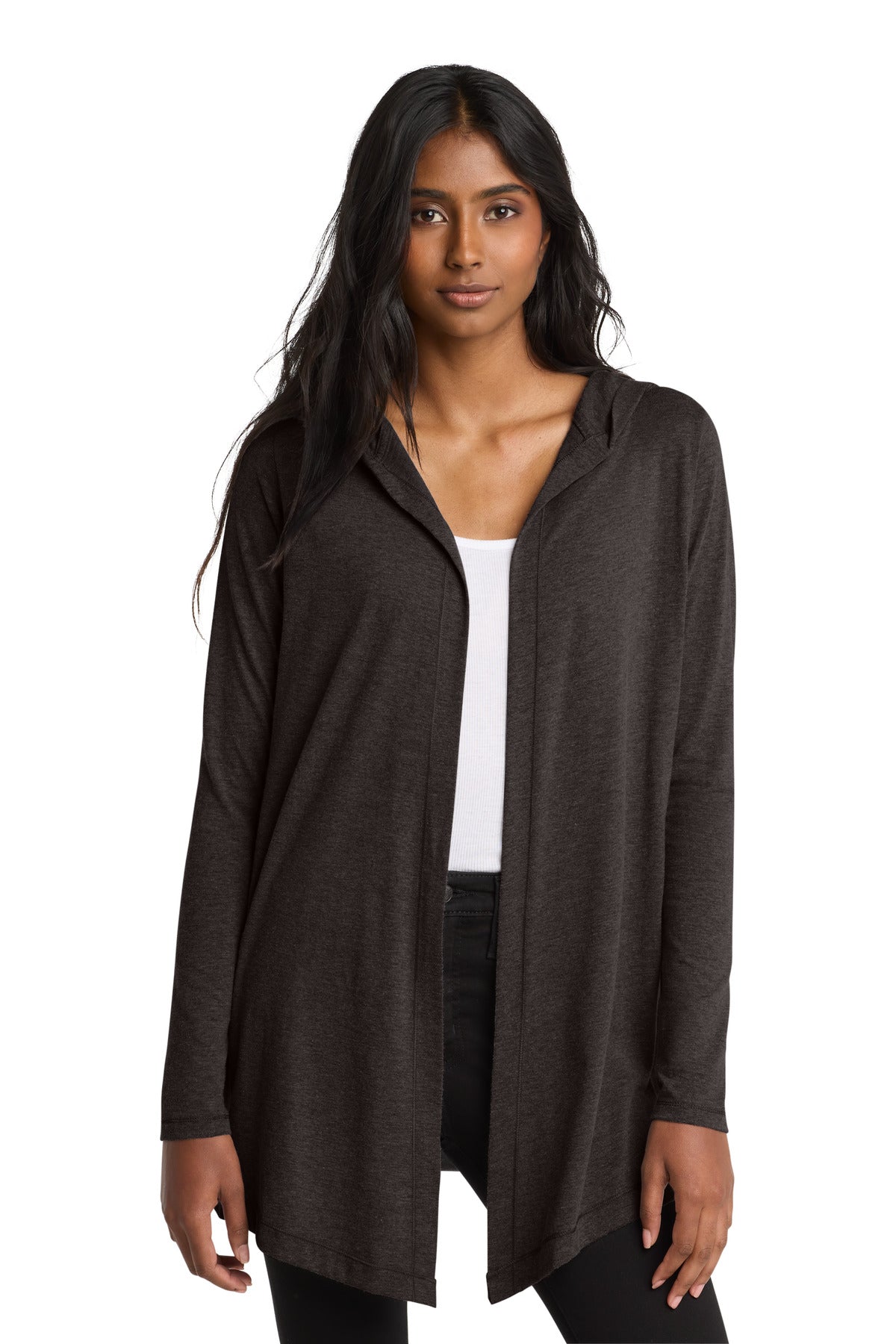 District ® Women's Perfect Tri ® Hooded Cardigan. DT156