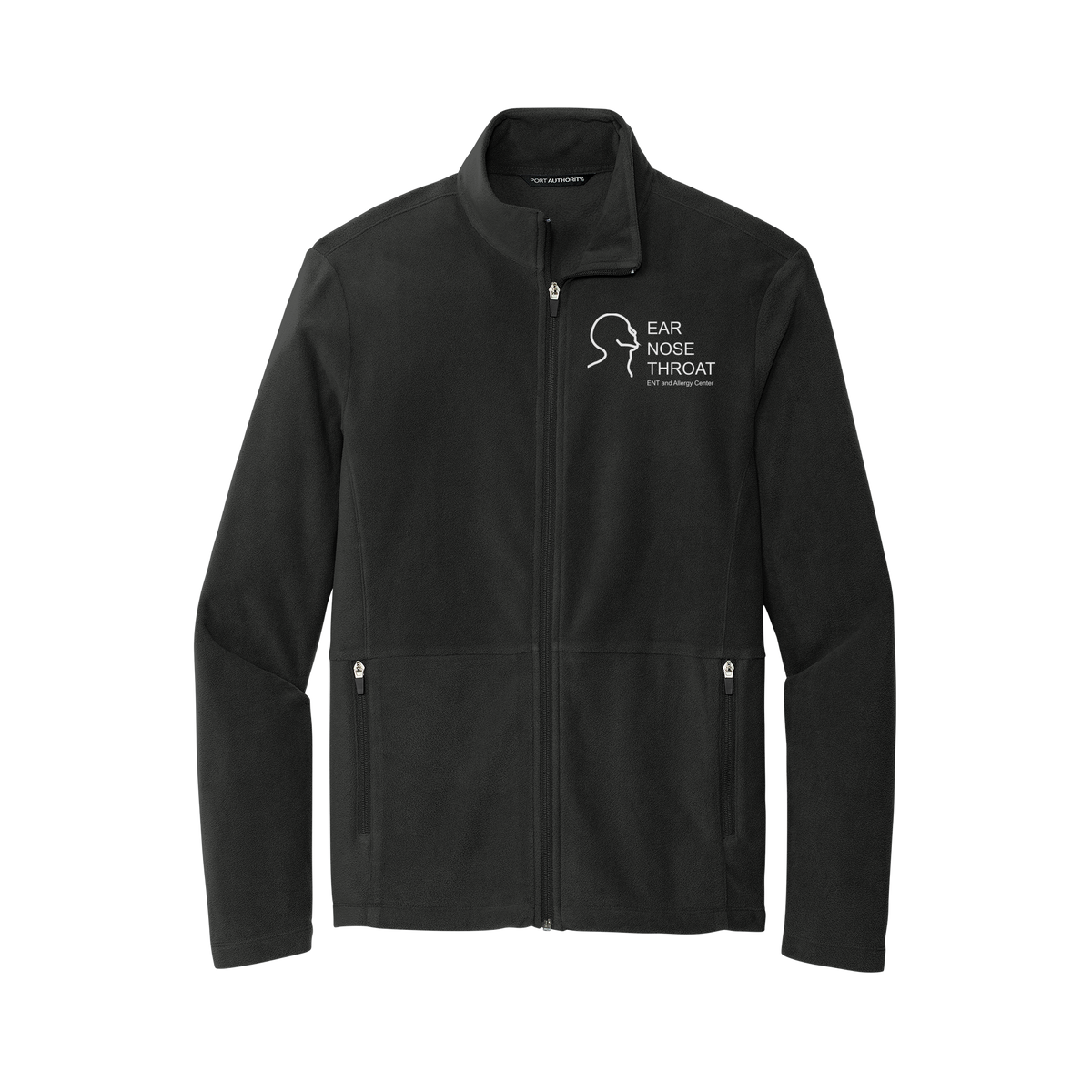 entnwa-mens-pro-microfleece-jacket-embroidery-leftchest-F151-black-flat-front