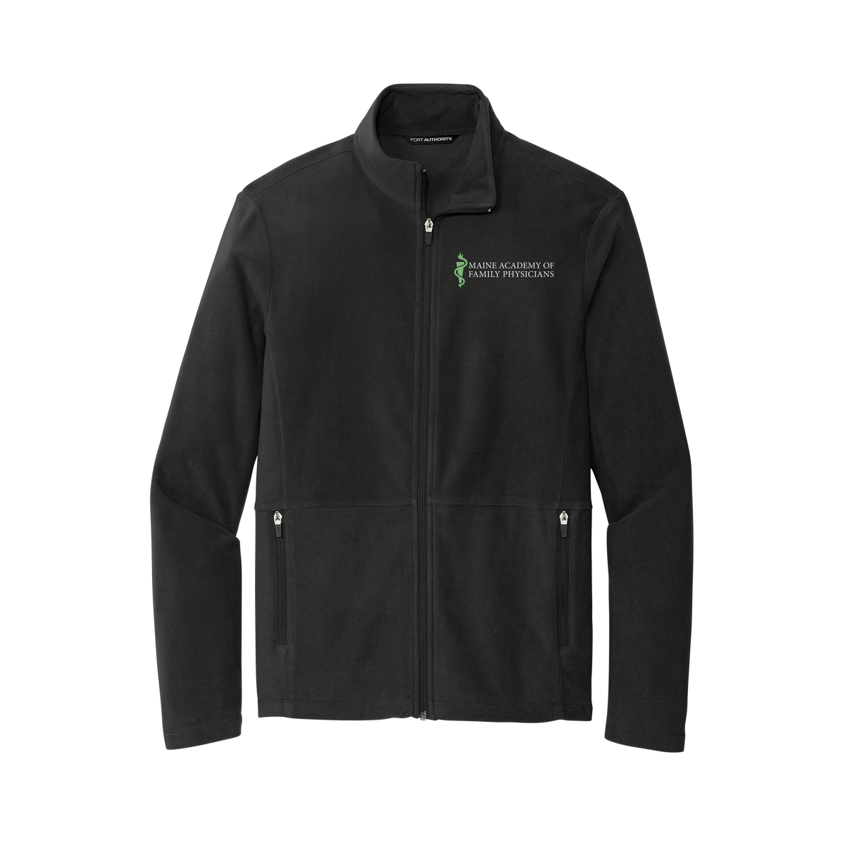 maineafp-mens-pro-microfleece-jacket-embroidery-leftchest-F151-black-flat-front