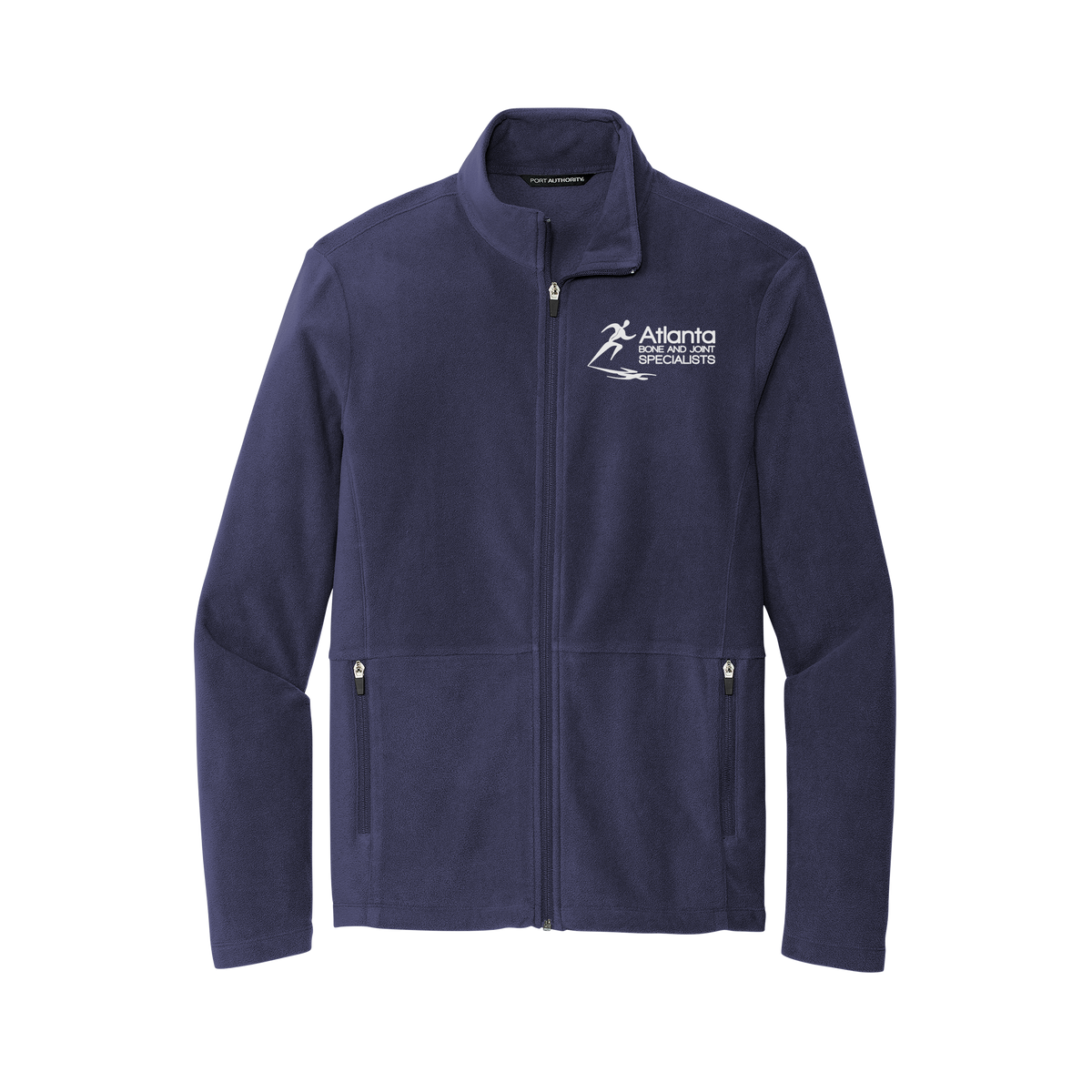 atlantaboneandjoint-mens-pro-microfleece-jacket-embroidery-leftchest-F151-navy-flat-front