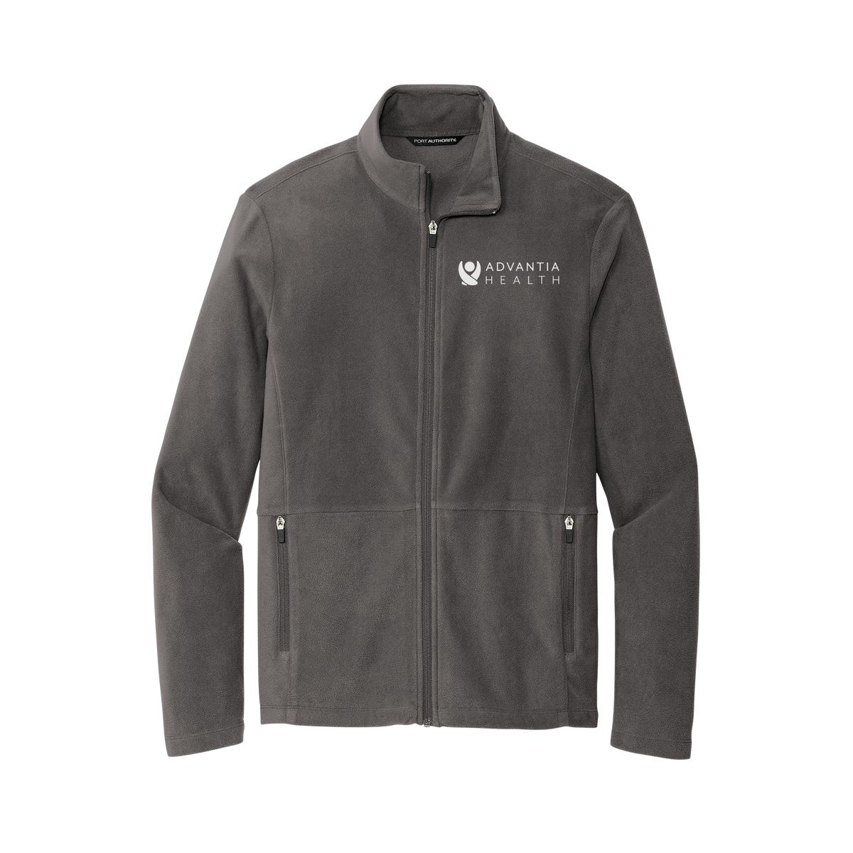 advantiahealth-mens-pro-microfleece-jacket-embroidery-leftchest-F151-pewter-flat-front