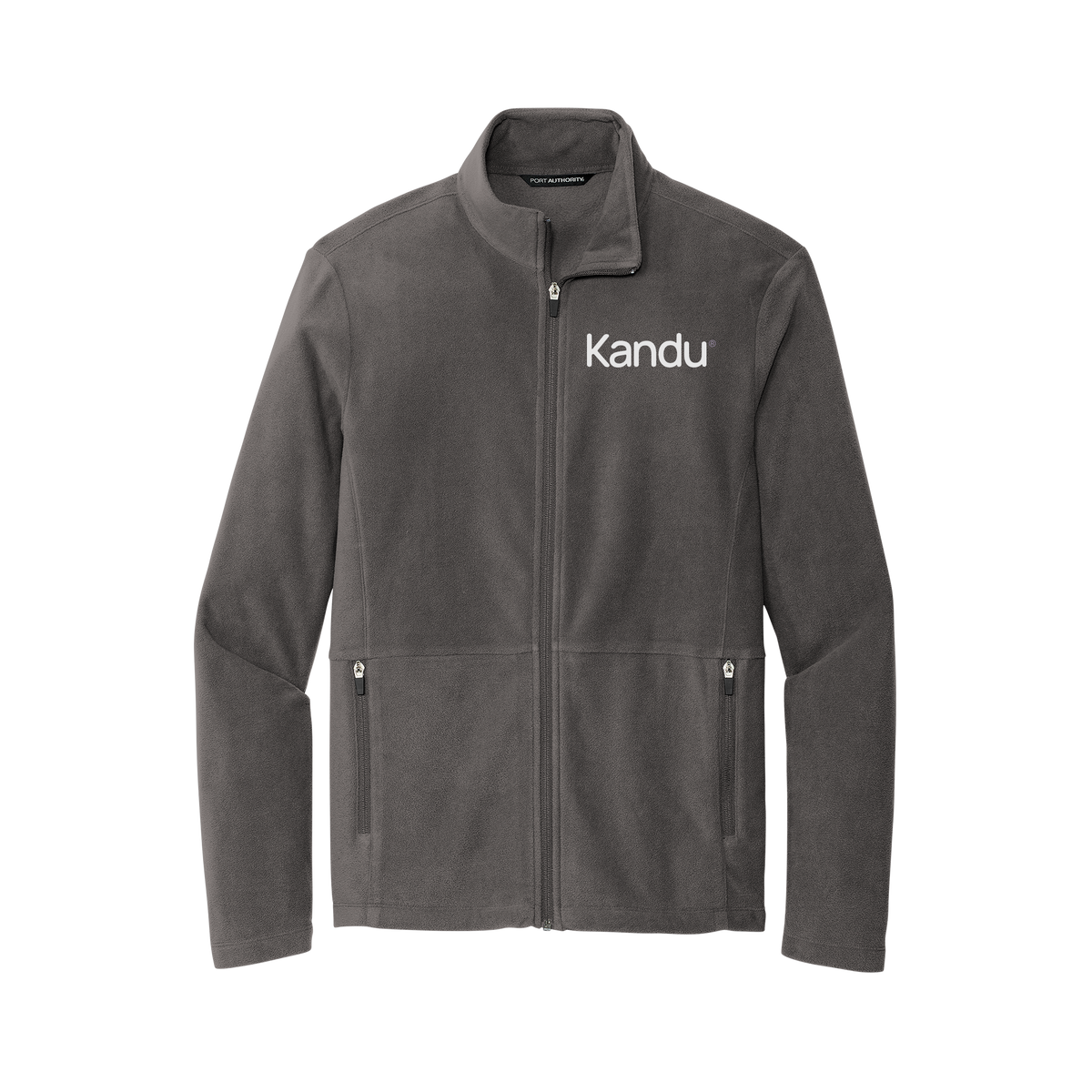 kandu-mens-pro-microfleece-jacket-embroidery-leftchest-F151-pewter-flat-front