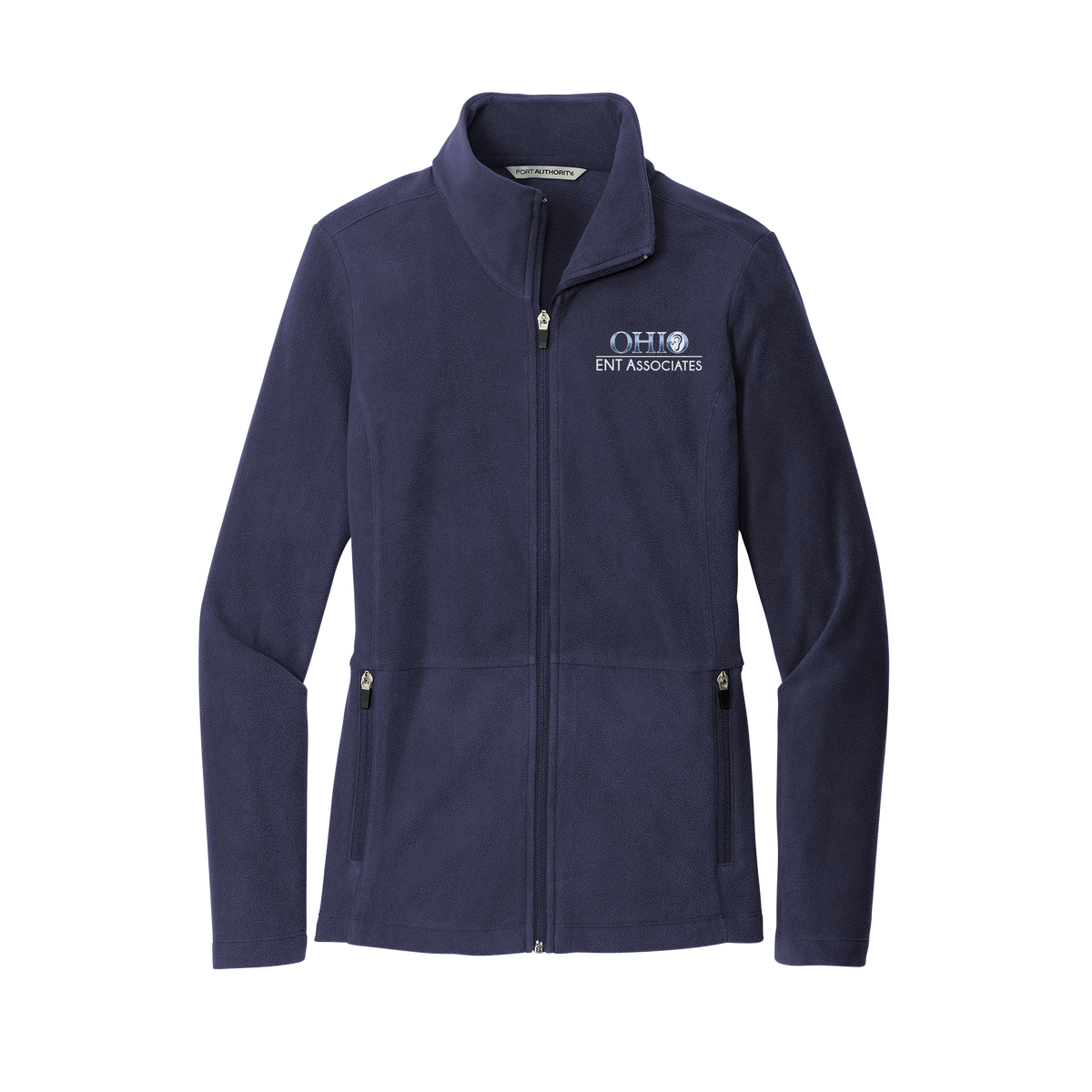 ohioentaudiology-womens-pro-microfleece-jacket-embroidery-leftchest-L151-navy-flat-front