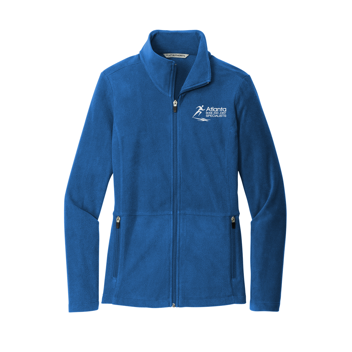 atlantaboneandjoint-womens-pro-microfleece-jacket-embroidery-leftchest-L151-royal-flat-front