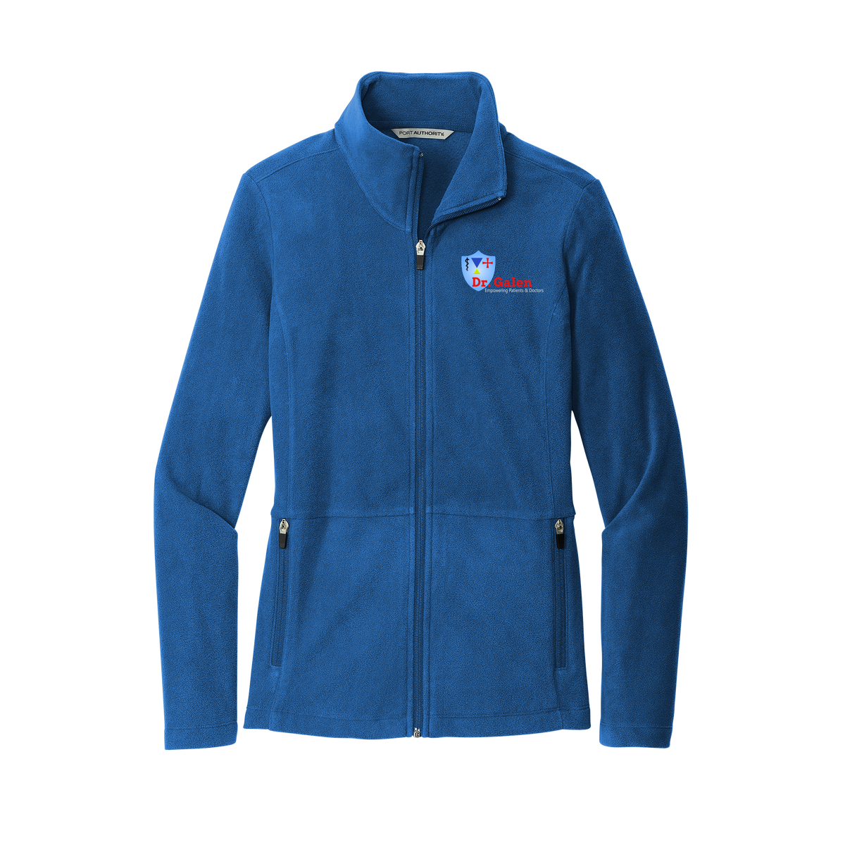 drgalen-womens-pro-microfleece-jacket-embroidery-leftchest-L151-royal-flat-front