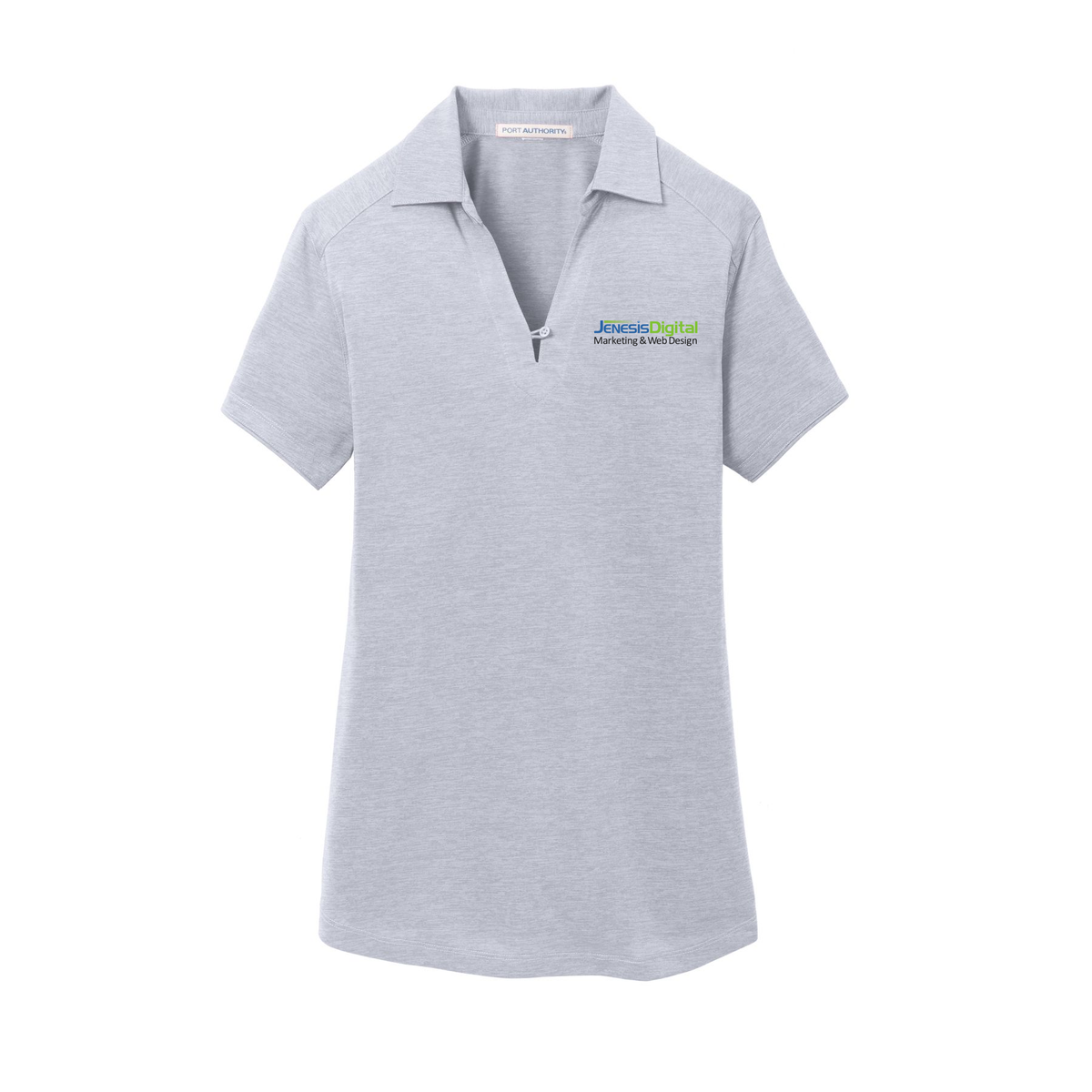jenesisdigital-womens-digi-heather-performance-polo-embroidery-leftchest-L574-lightgrey-flat-front
