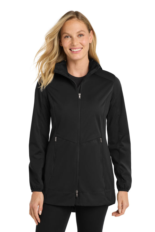 Port Authority® Women's Active Hooded Soft Shell Jacket. L719