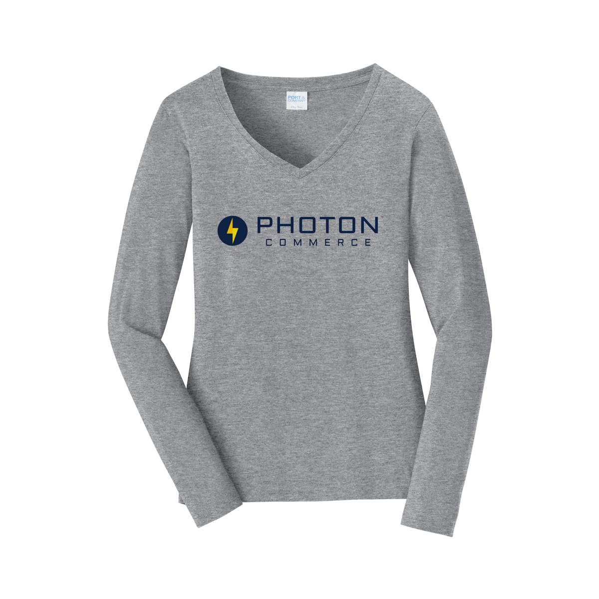 photoncommerce-womens-long-sleeve-v-neck-dtf-front-LPC450VLS-athleticheather-flat-front