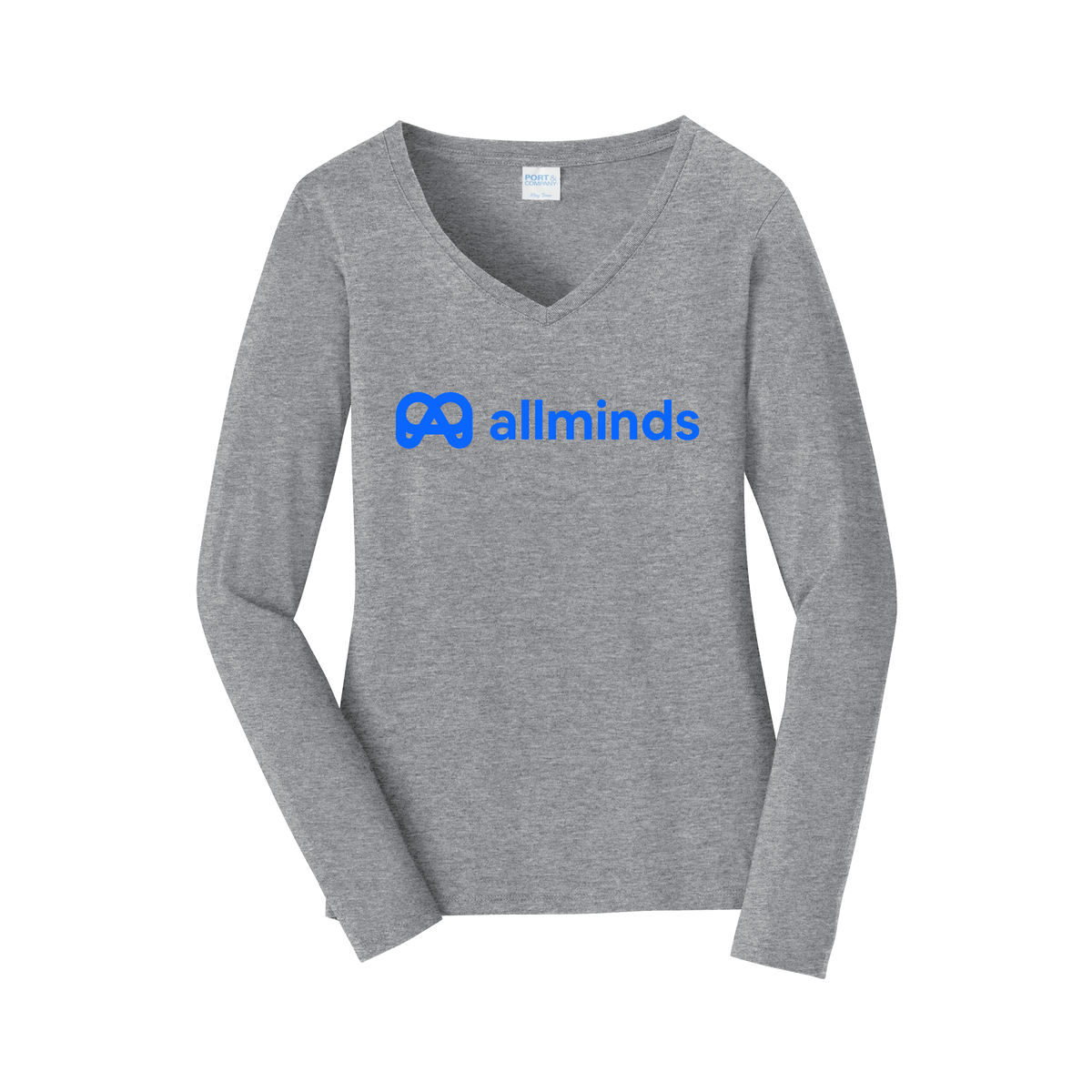 getallminds-womens-long-sleeve-v-neck-dtf-front-LPC450VLS-athleticheather-flat-front