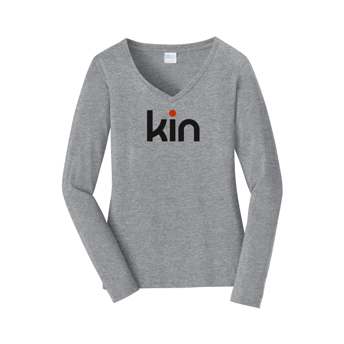 meetkin-womens-long-sleeve-v-neck-tee-dtf-front-LPC450VLS-athleticheather-flat-front