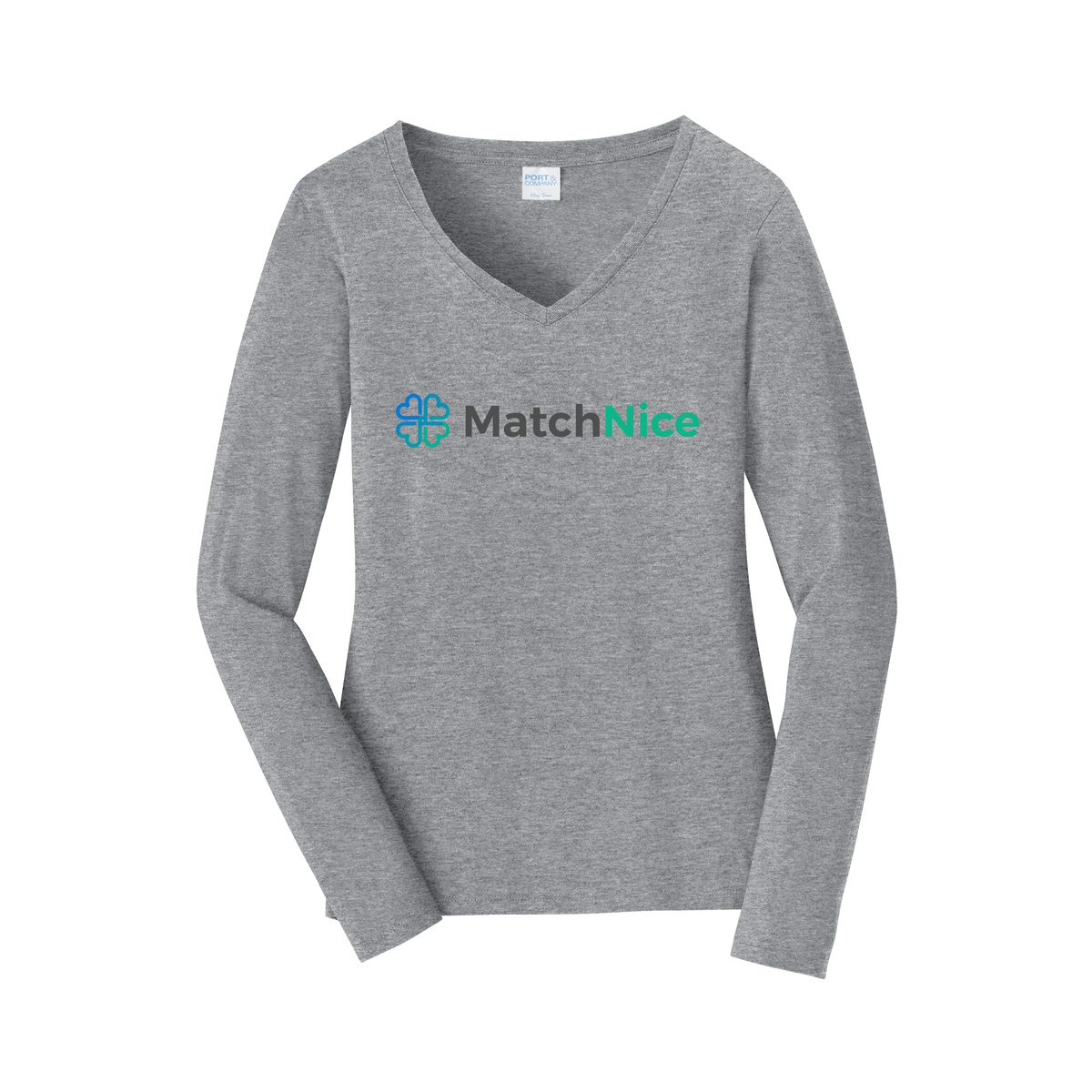 matchnice-womens-long-sleeve-v-neck-dtf-front-LPC450VLS-athleticheather-flat-front
