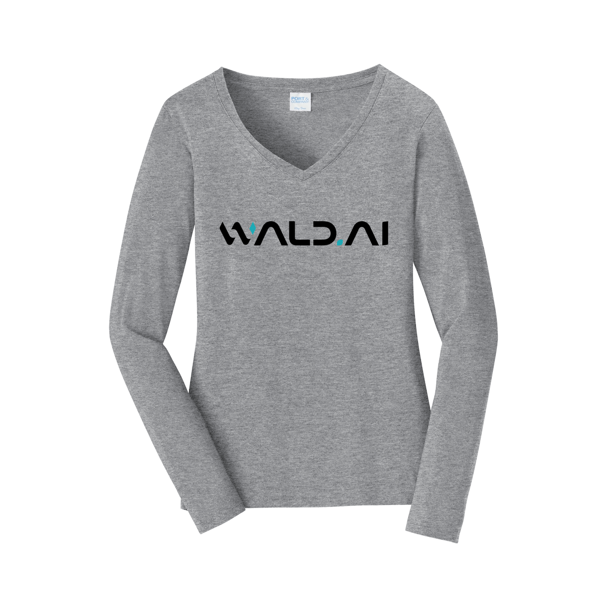 wald-womens-long-sleeve-v-neck-dtf-front-LPC450VLS-athleticheather-flat-front