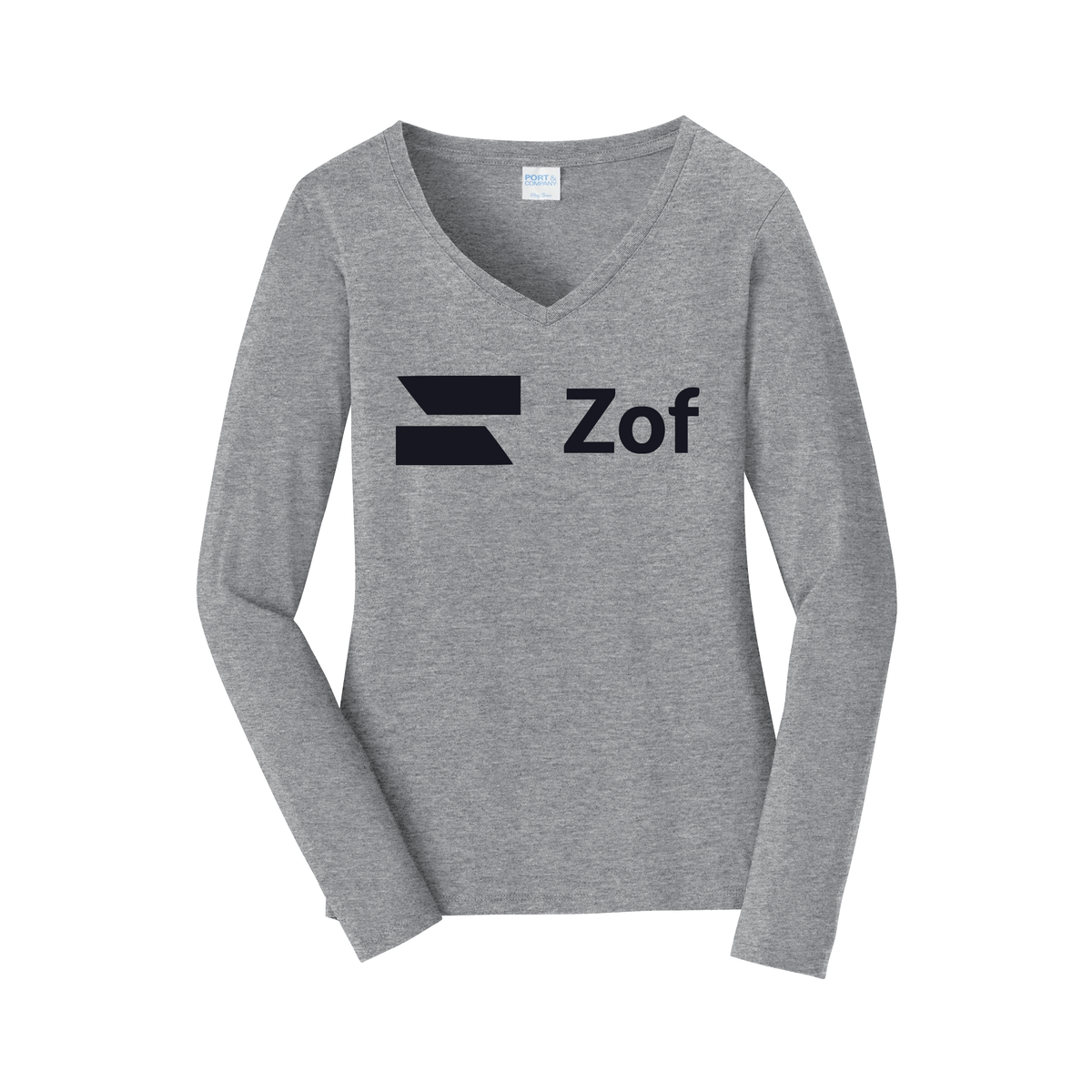zof-womens-long-sleeve-v-neck-dtf-front-LPC450VLS-athleticheather-flat-front