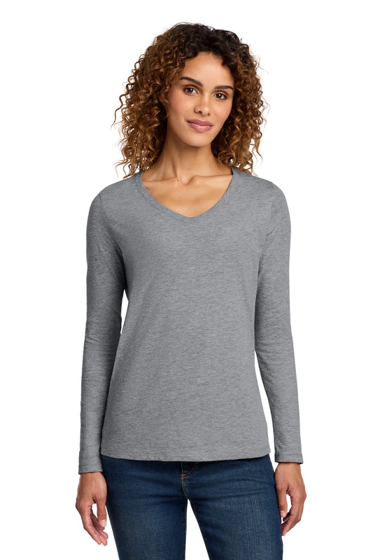 Port & Co® Women's Long Sleeve Fan Favorite V-Neck Tee. LPC450VLS
