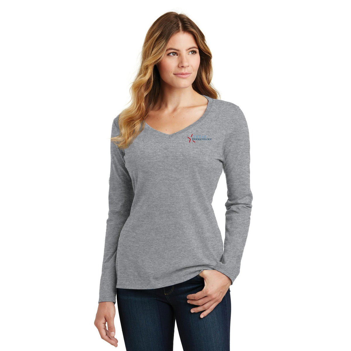 Women's Long Sleeve V-Neck Tee