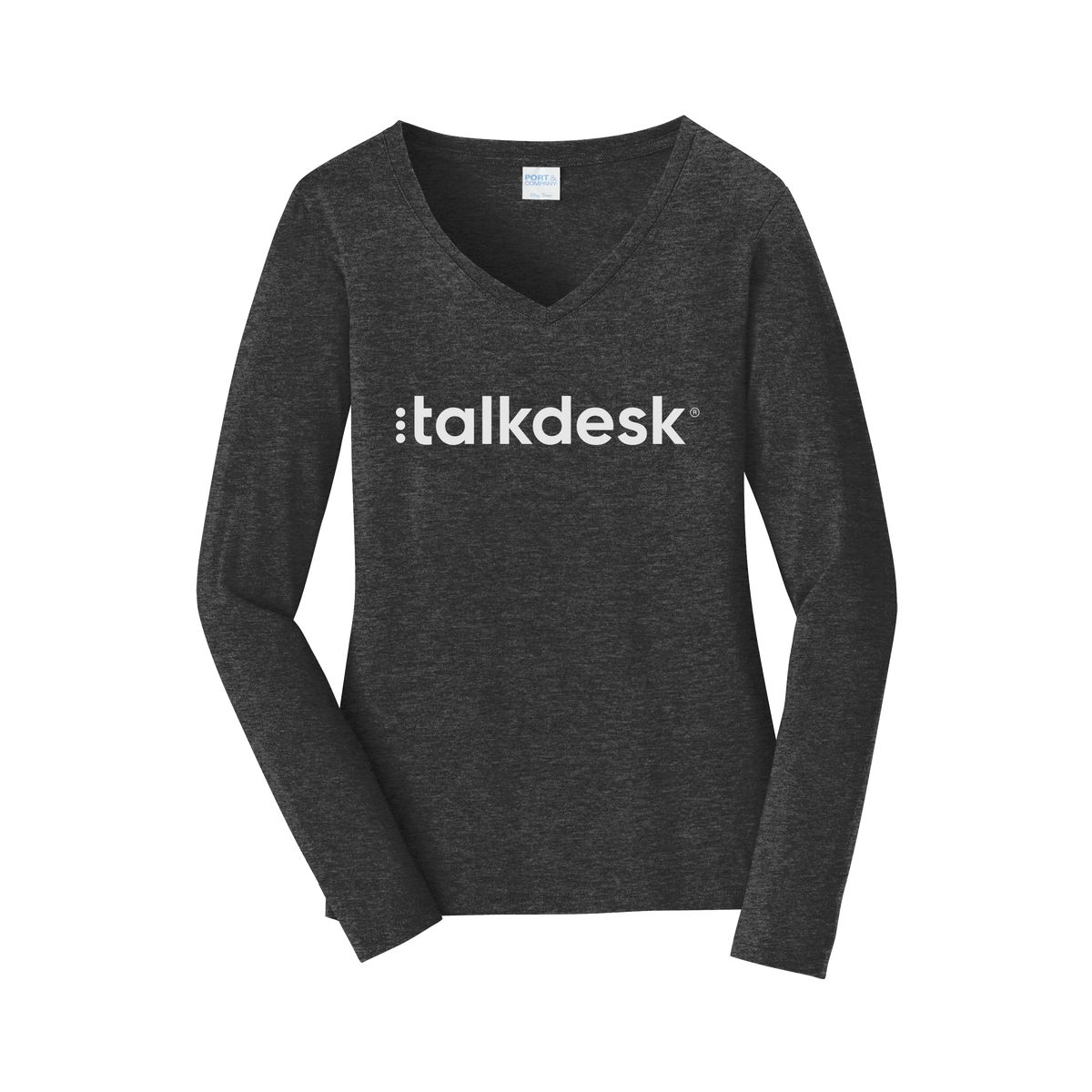 talkdesk-womens-long-sleeve-v-neck-dtf-front-LPC450VLS-darkheathergrey-flat-front