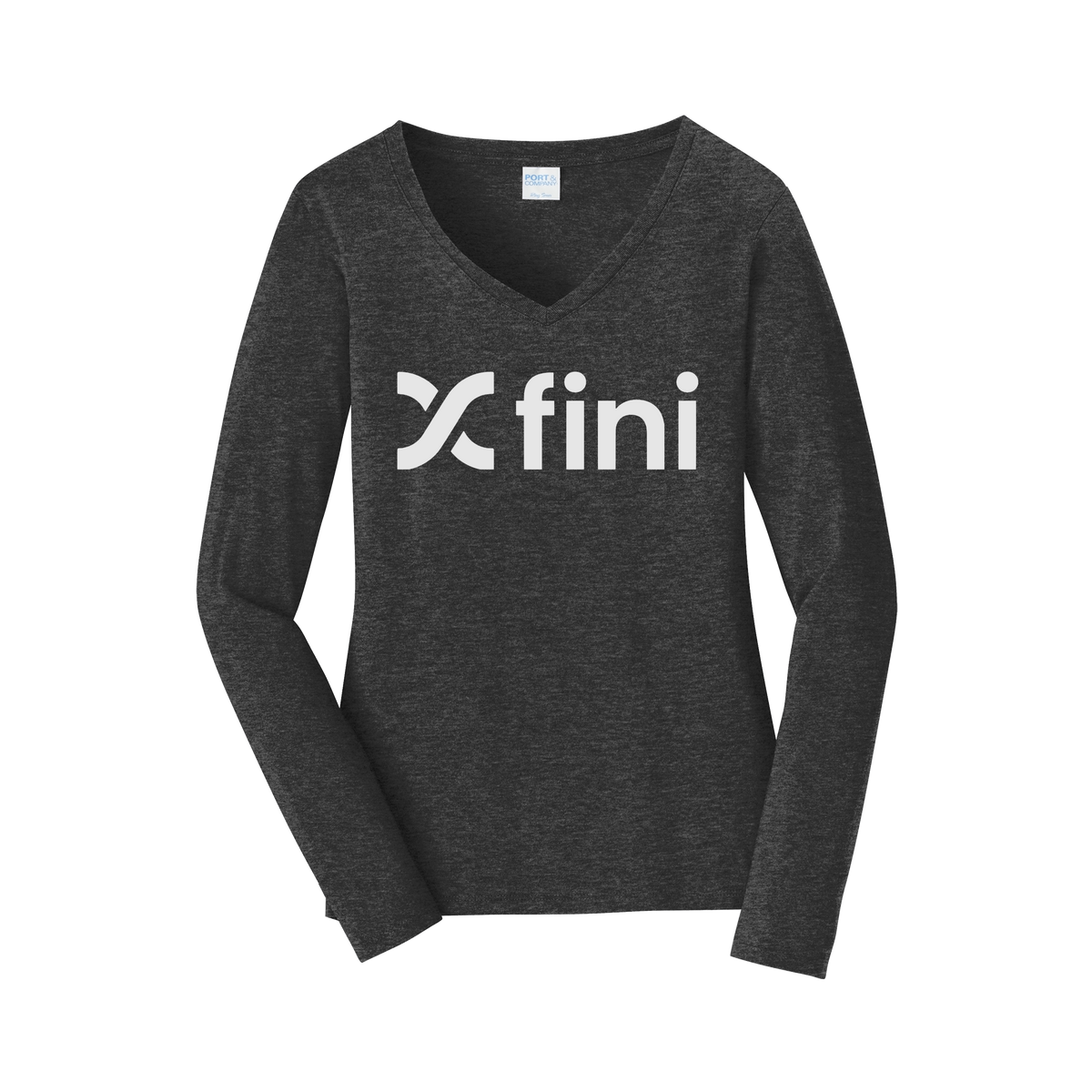 usefini-womens-long-sleeve-v-neck-dtf-front-LPC450VLS-darkheathergrey-flat-front