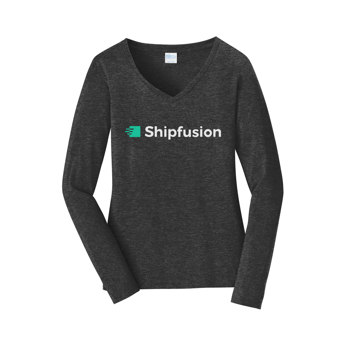 shipfusion-womens-long-sleeve-v-neck-dtf-front-LPC450VLS-darkheathergrey-flat-front