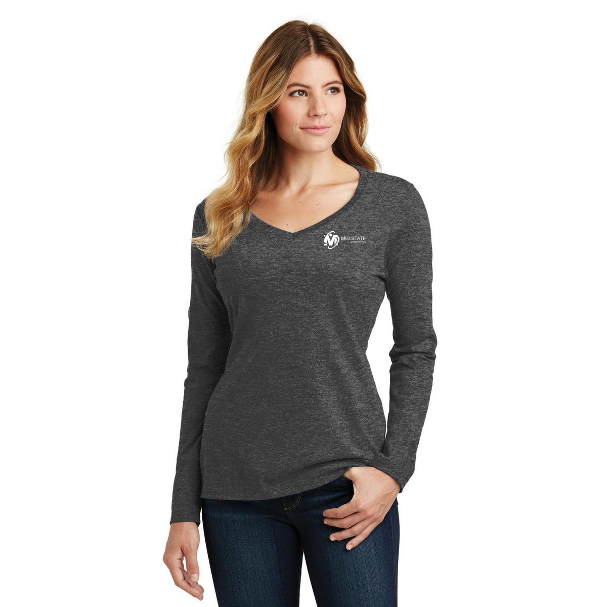 MSTS Women's Long Sleeve V-Neck Tee