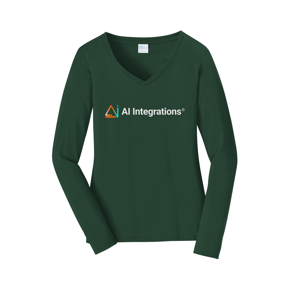 aiintegrations-womens-long-sleeve-v-neck-dtf-front-LPC450VLS-forestgreen-flat-front