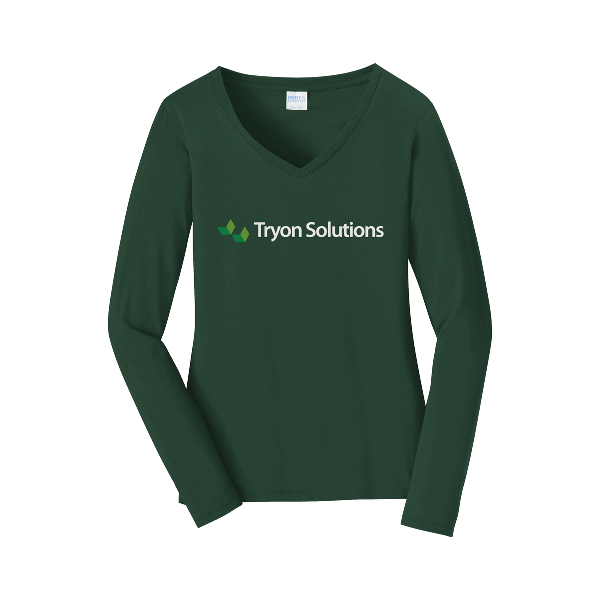 tryonsolutions-womens-long-sleeve-v-neck-dtf-front-LPC450VLS-forestgreen-flat-front