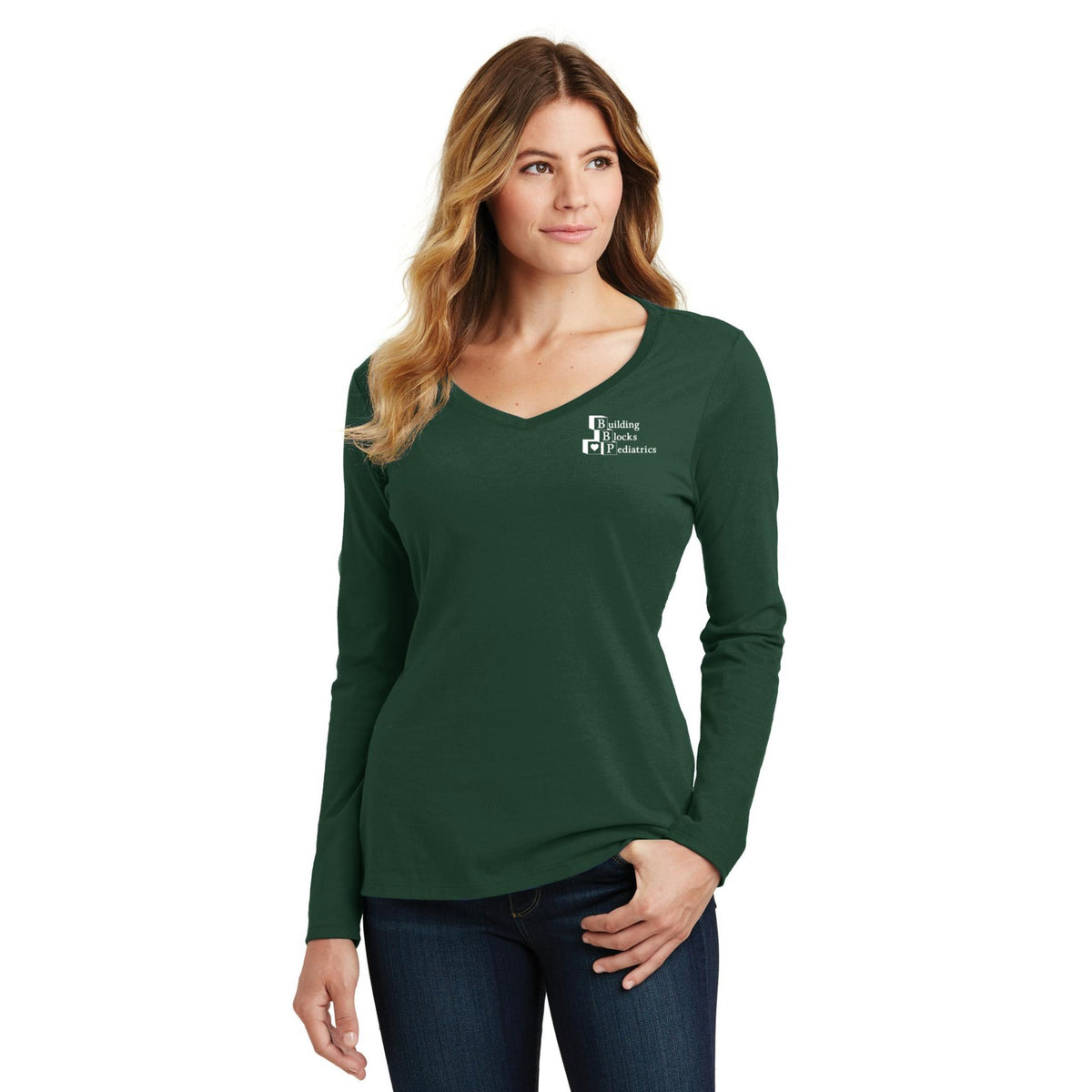 Women's Long Sleeve V-Neck Tee